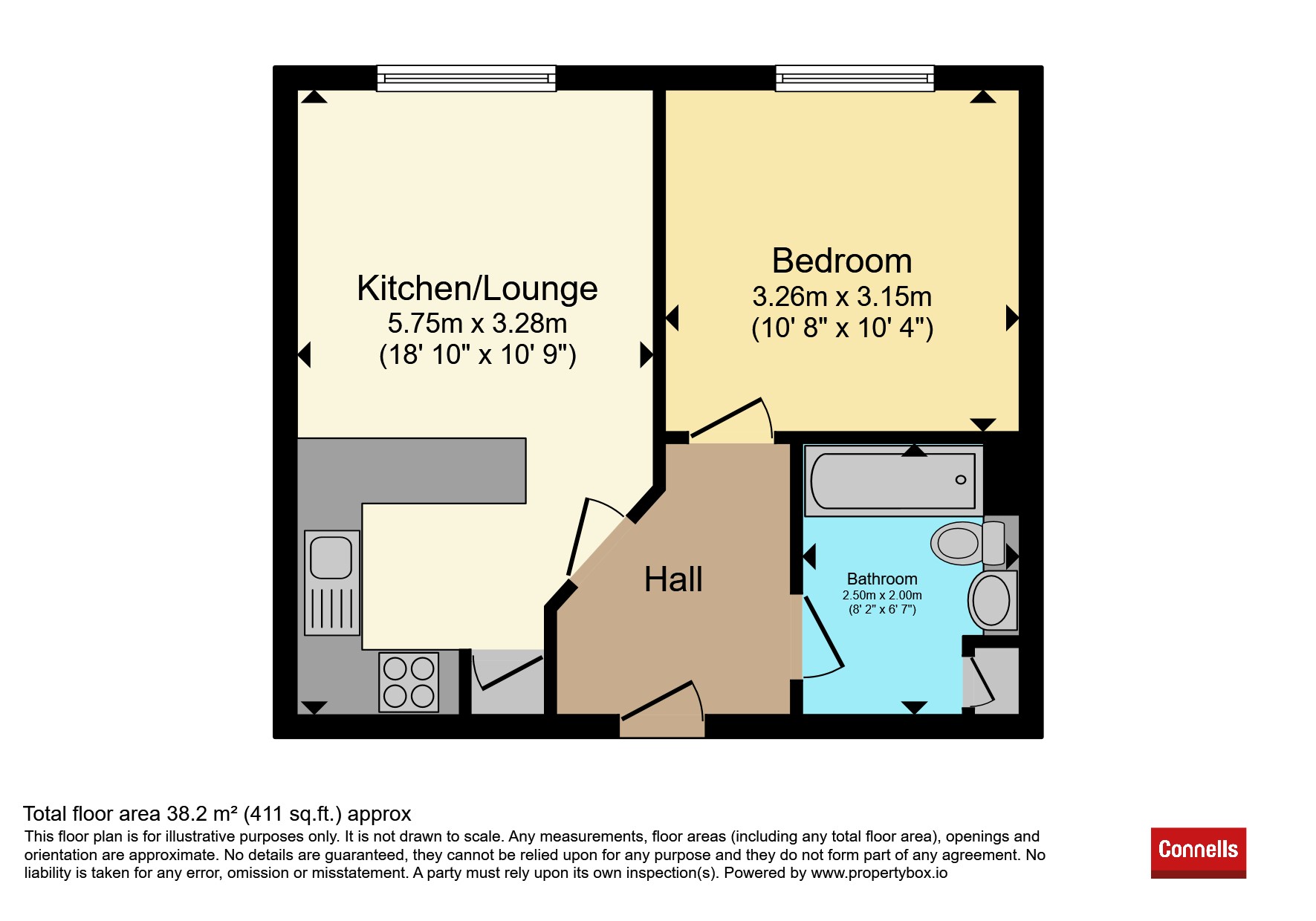 Flat J, Meadow Bank Court, Meadow Bank, WEST MALLING floorplan
