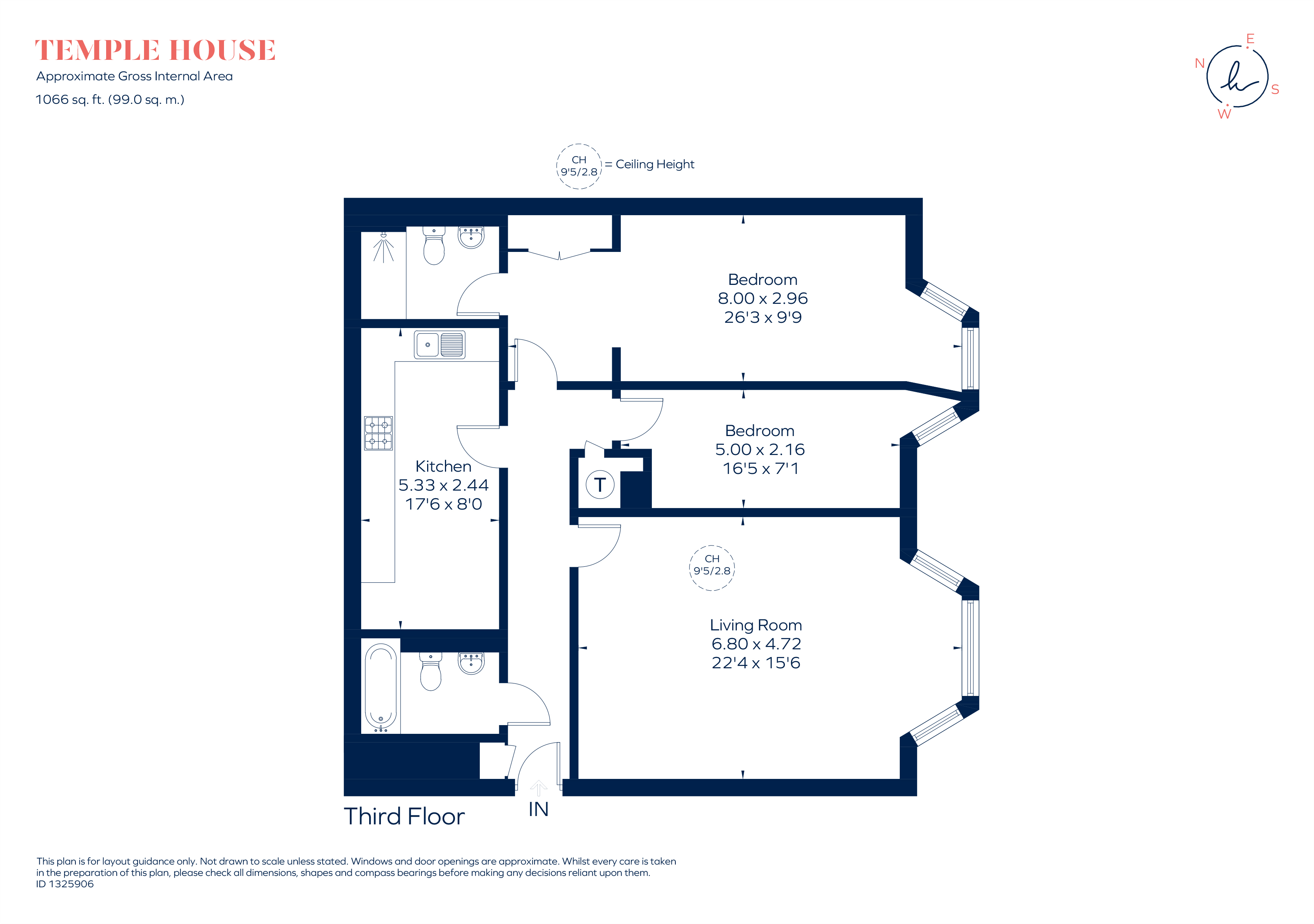 Apartment 18, Temple House, 6, Temple Avenue, London floorplan