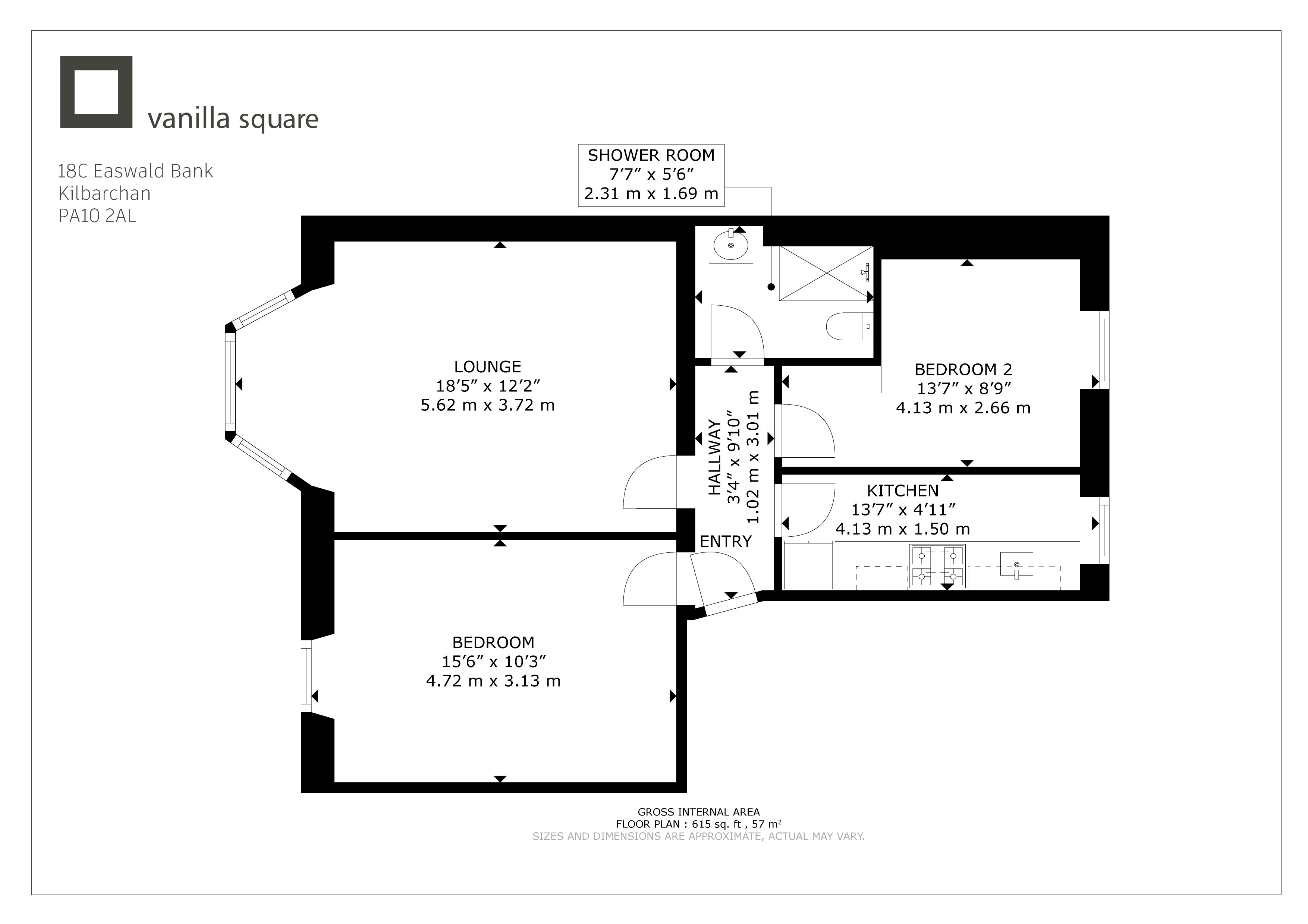 18C, Easwald Bank, Kilbarchan floorplan