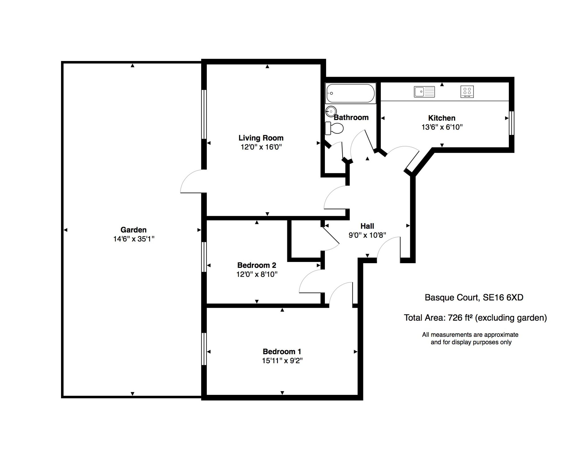 Flat 46, Basque Court Garter Way, London floorplan