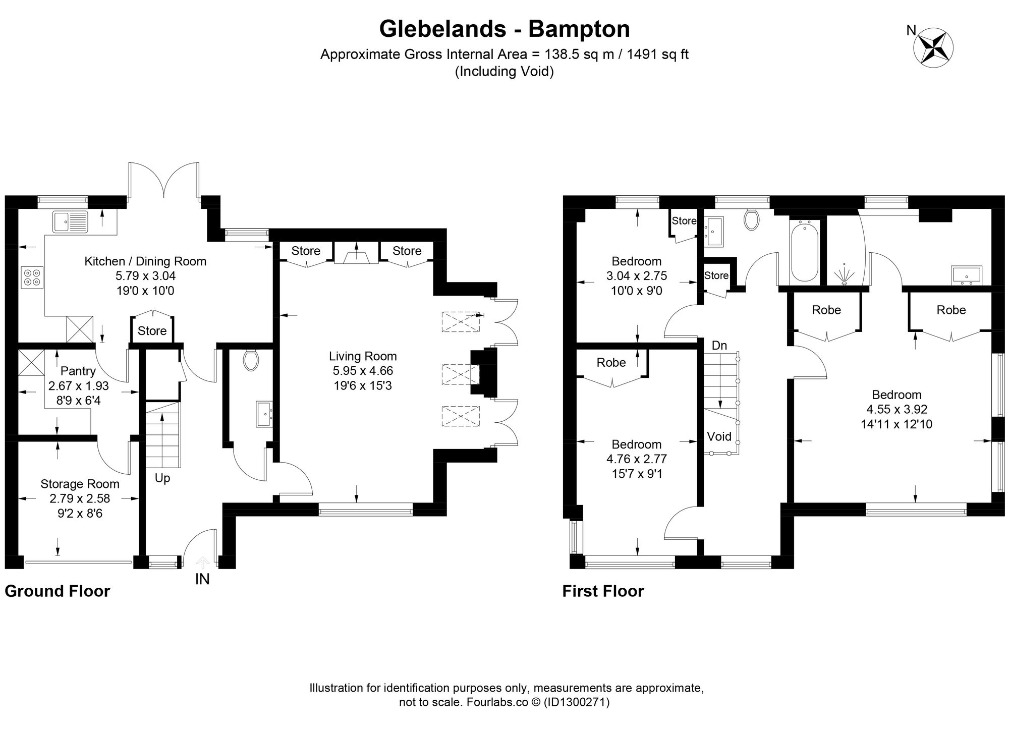 17 Glebelands, Bampton floorplan