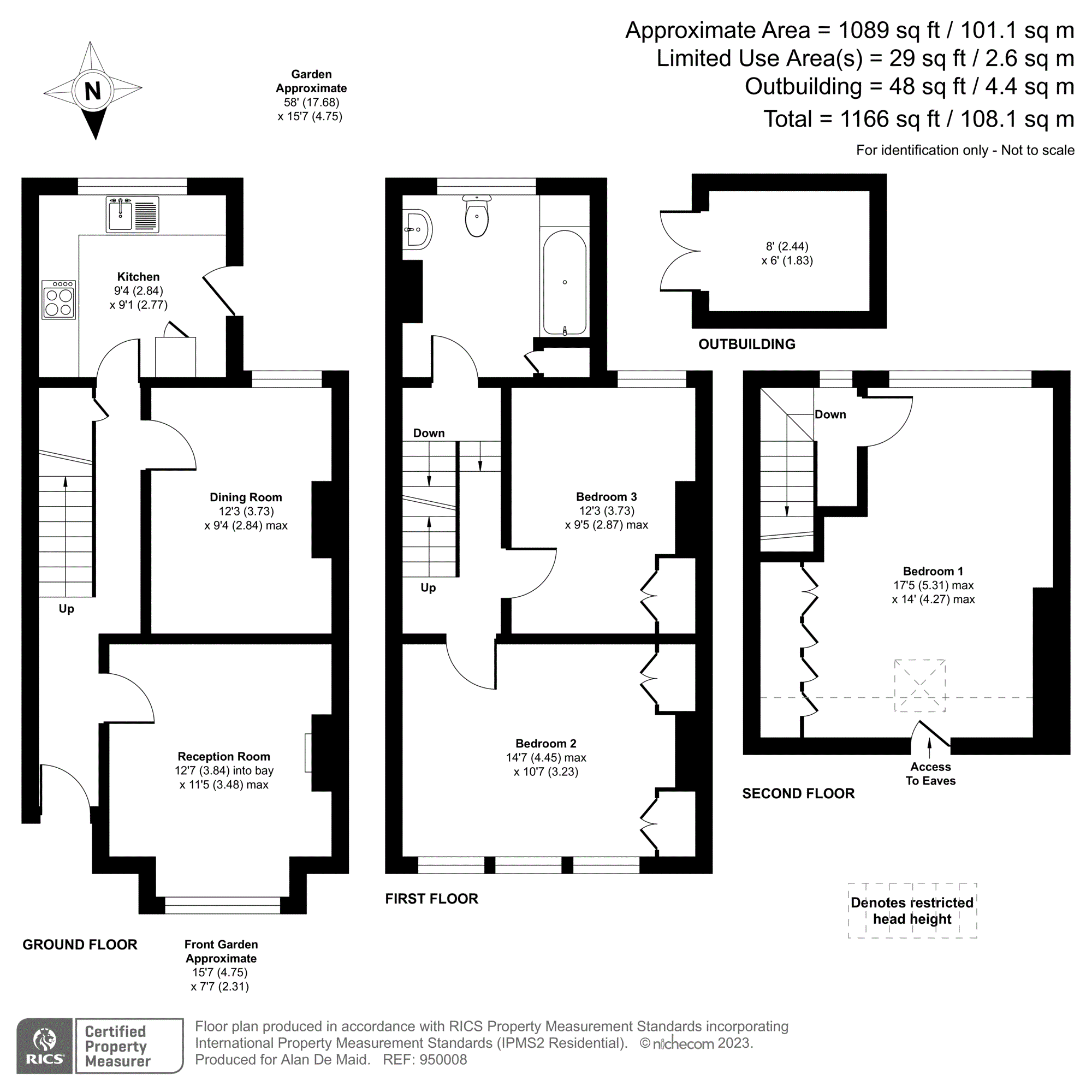 Godwin Road, Bromley BR2, 3 bedroom terraced house for sale 64073365