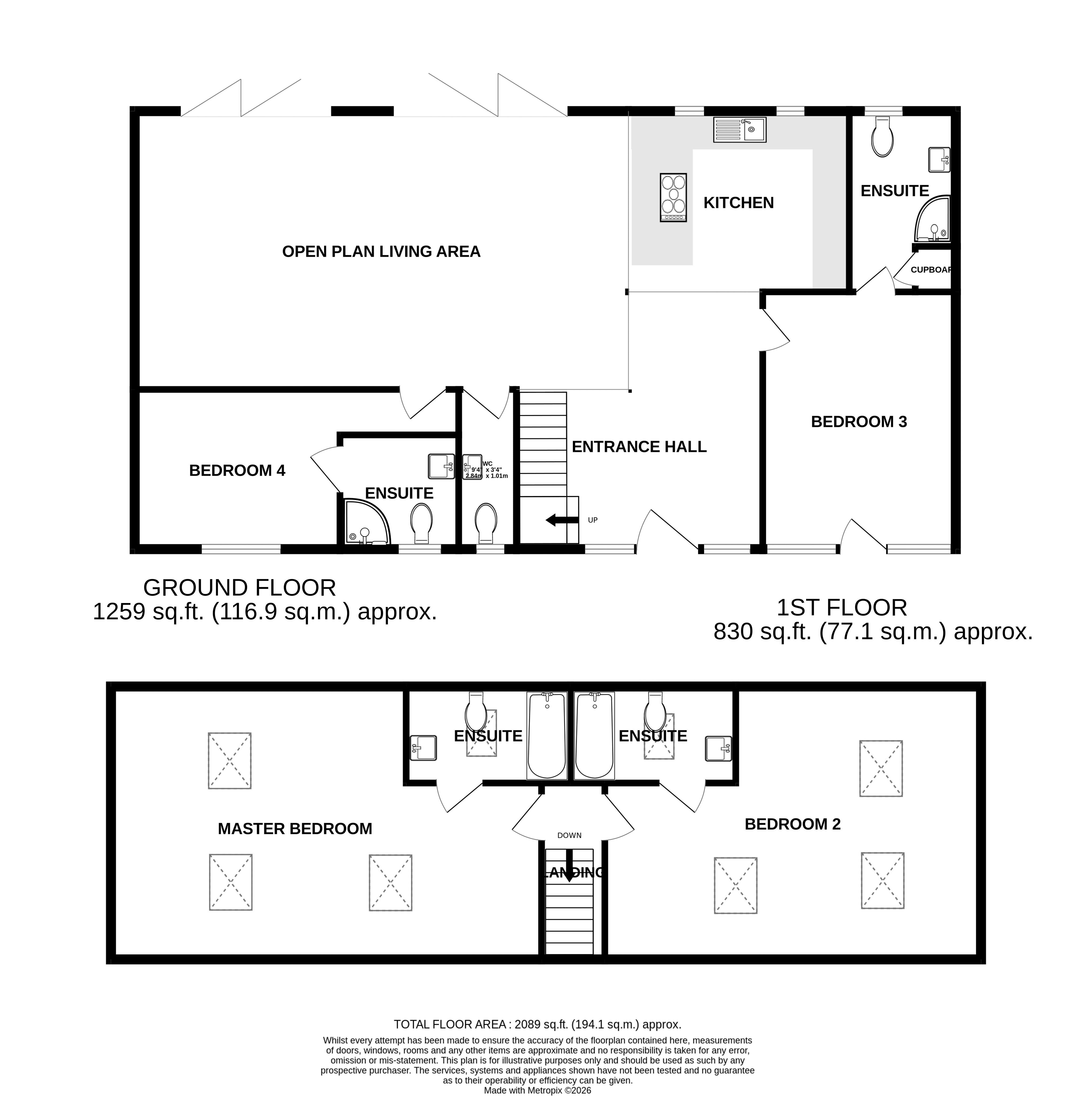 Hideaway, Glebe Farm, Lincoln floorplan