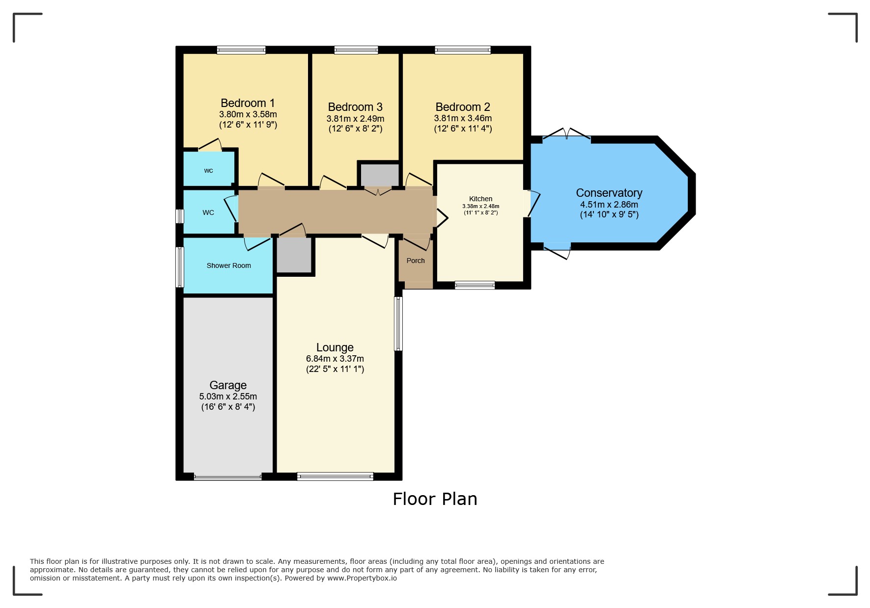 2, Rowan Close, Spalding floorplan