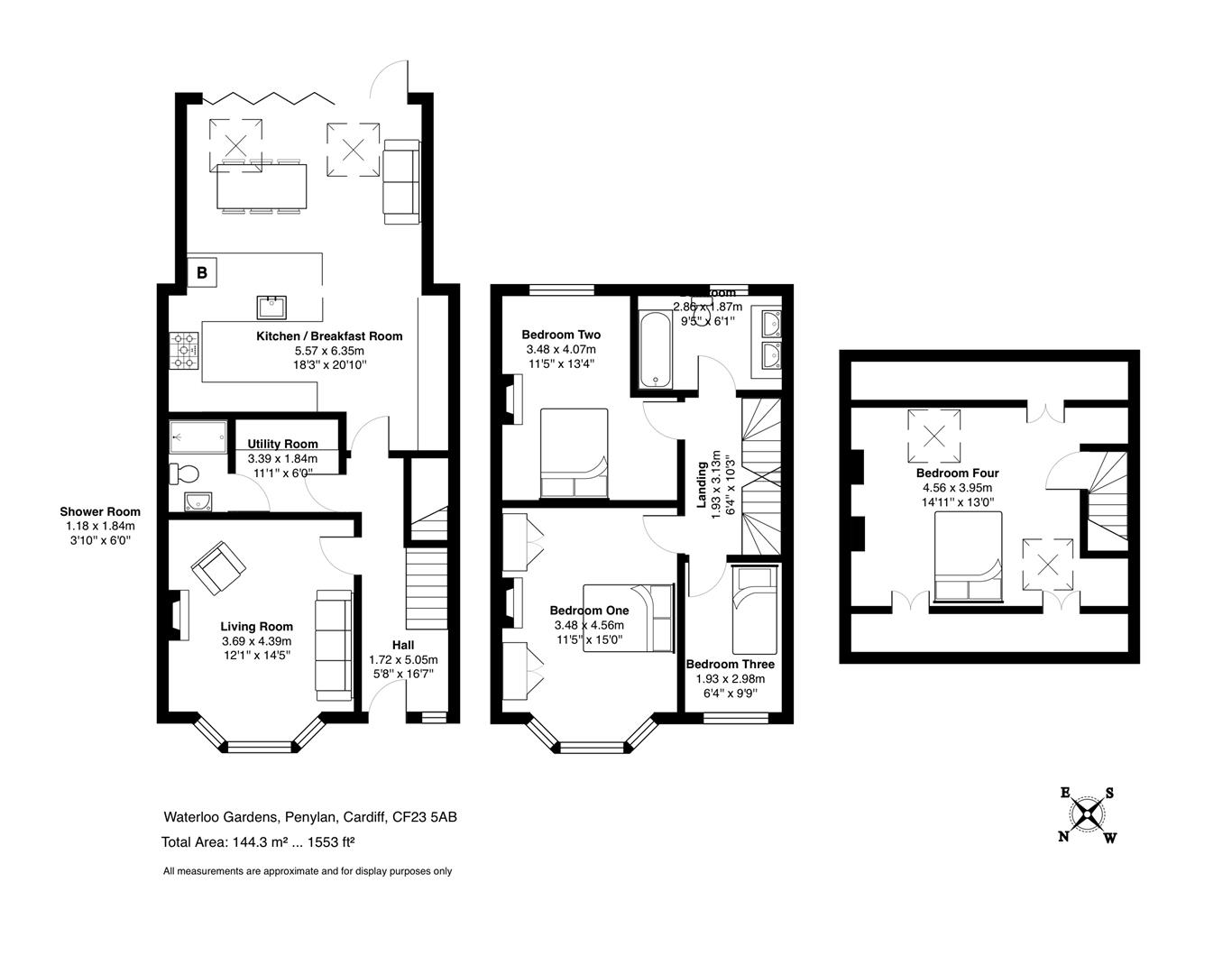 39, Waterloo Gardens, Cardiff floorplan