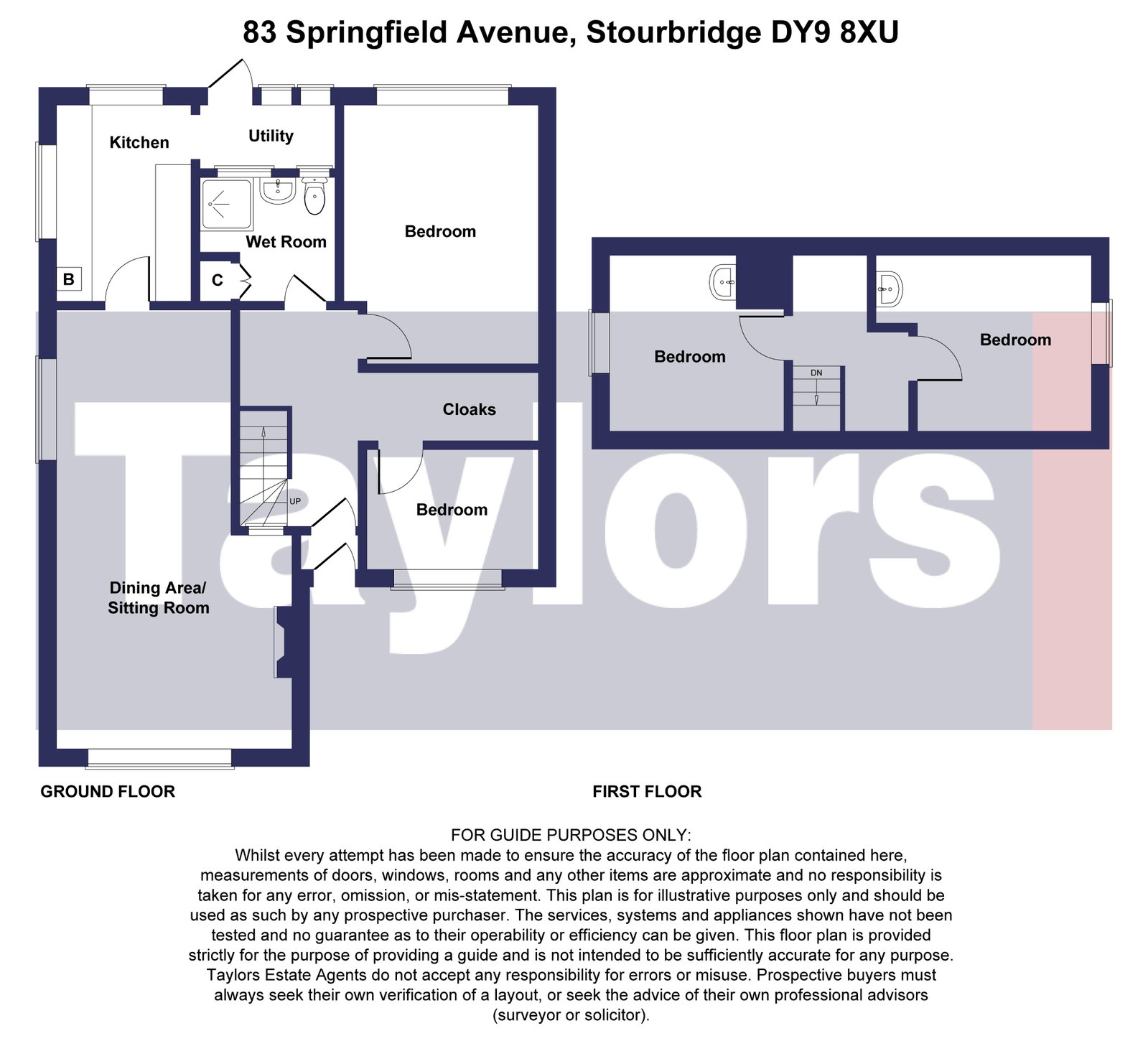 83, Springfield Avenue, Stourbridge floorplan