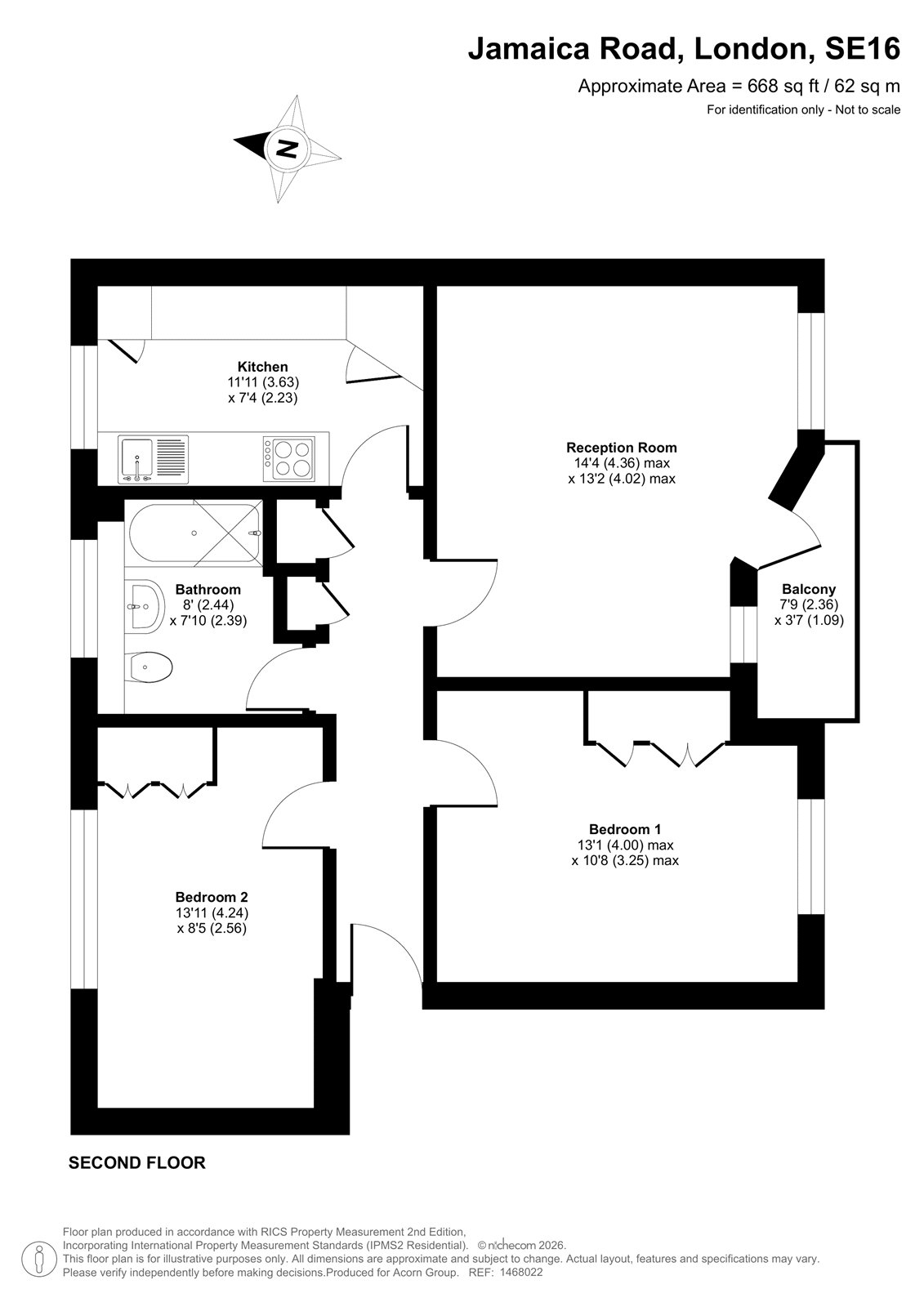 30 Pynfolds,, Jamaica Road, London floorplan