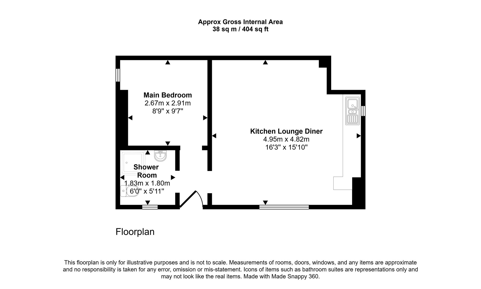 Apt 4 Redcat Residence Leigh Road, Hindley Green, Wigan floorplan