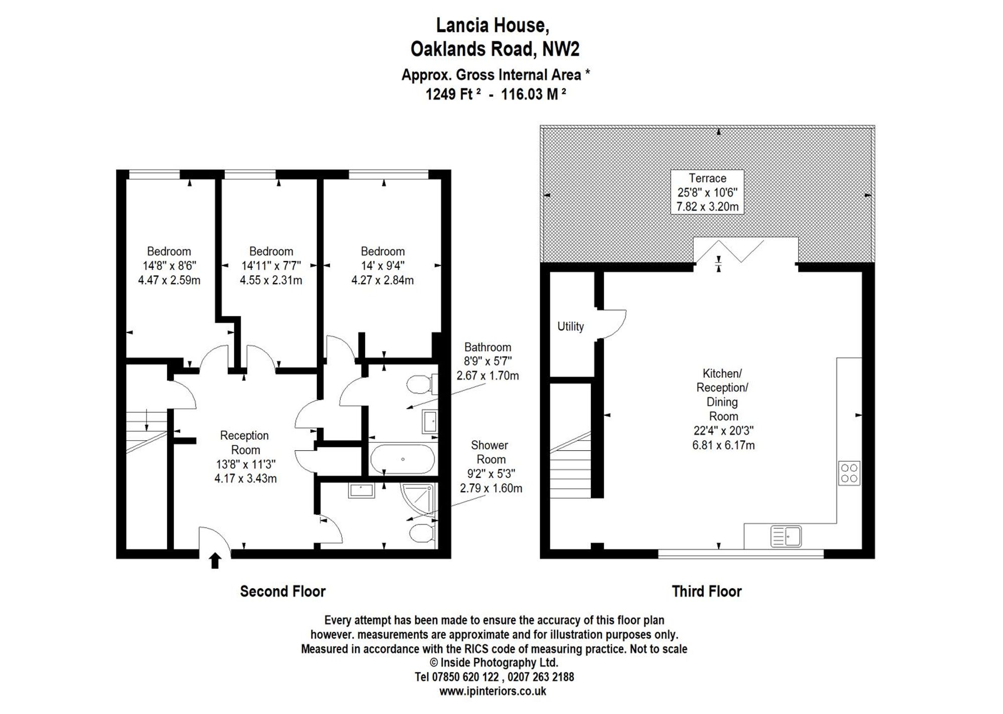 Flat 25, Lancia House, London floorplan