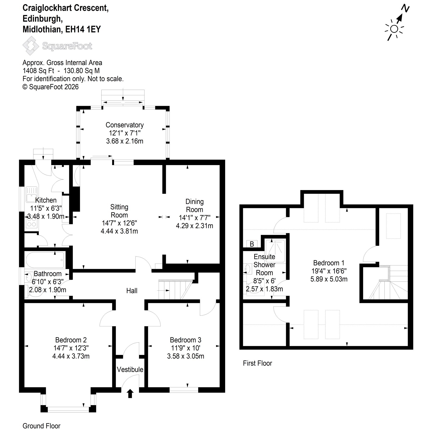 20 Craiglockhart Crescent, Craiglockhart Edinburgh floorplan
