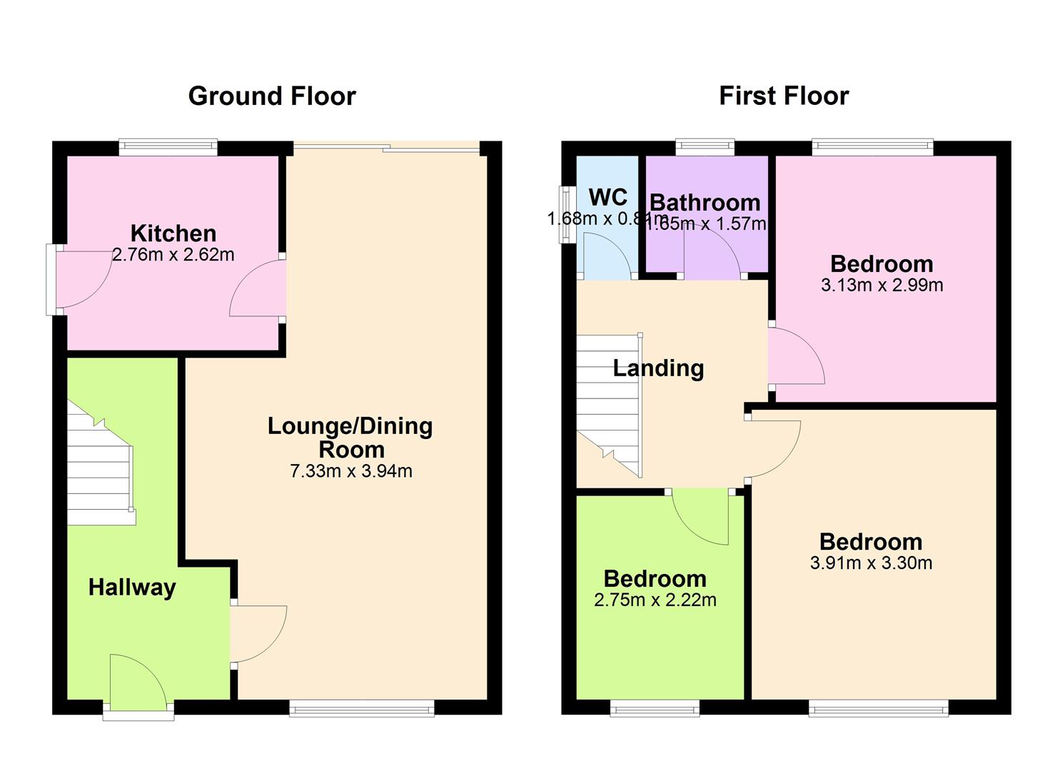1, Swinburne Road, Hinckley floorplan