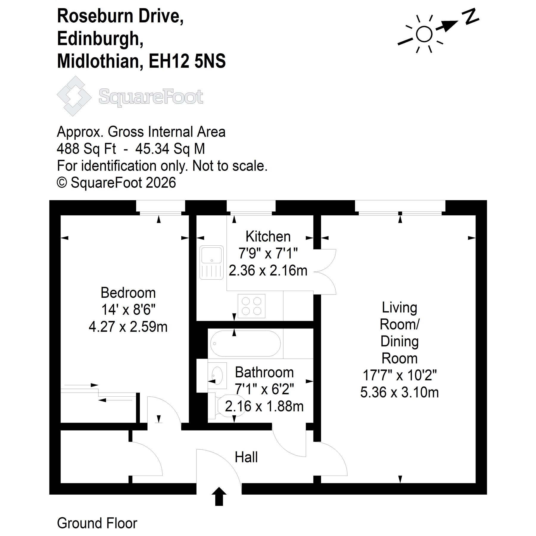 6/5, Roseburn Drive, Roseburn Edinburgh floorplan