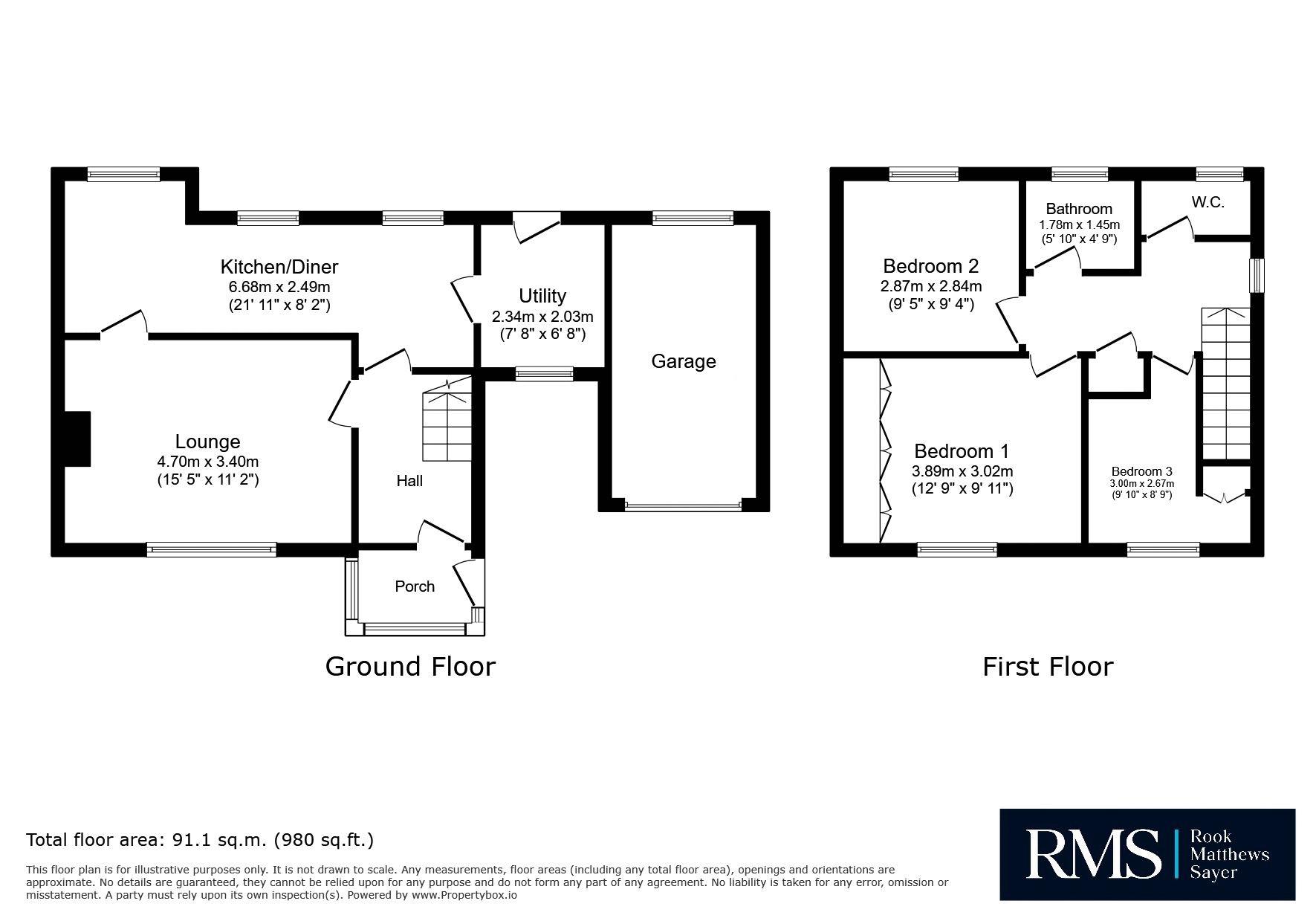 55, Green Lane, Morpeth floorplan