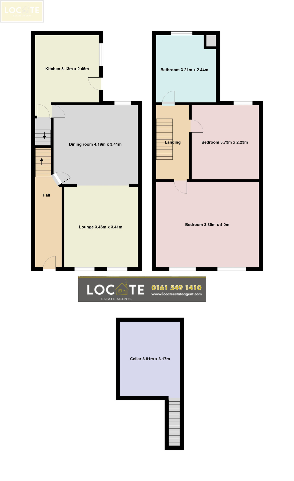 196 Barton Road, Stretford floorplan