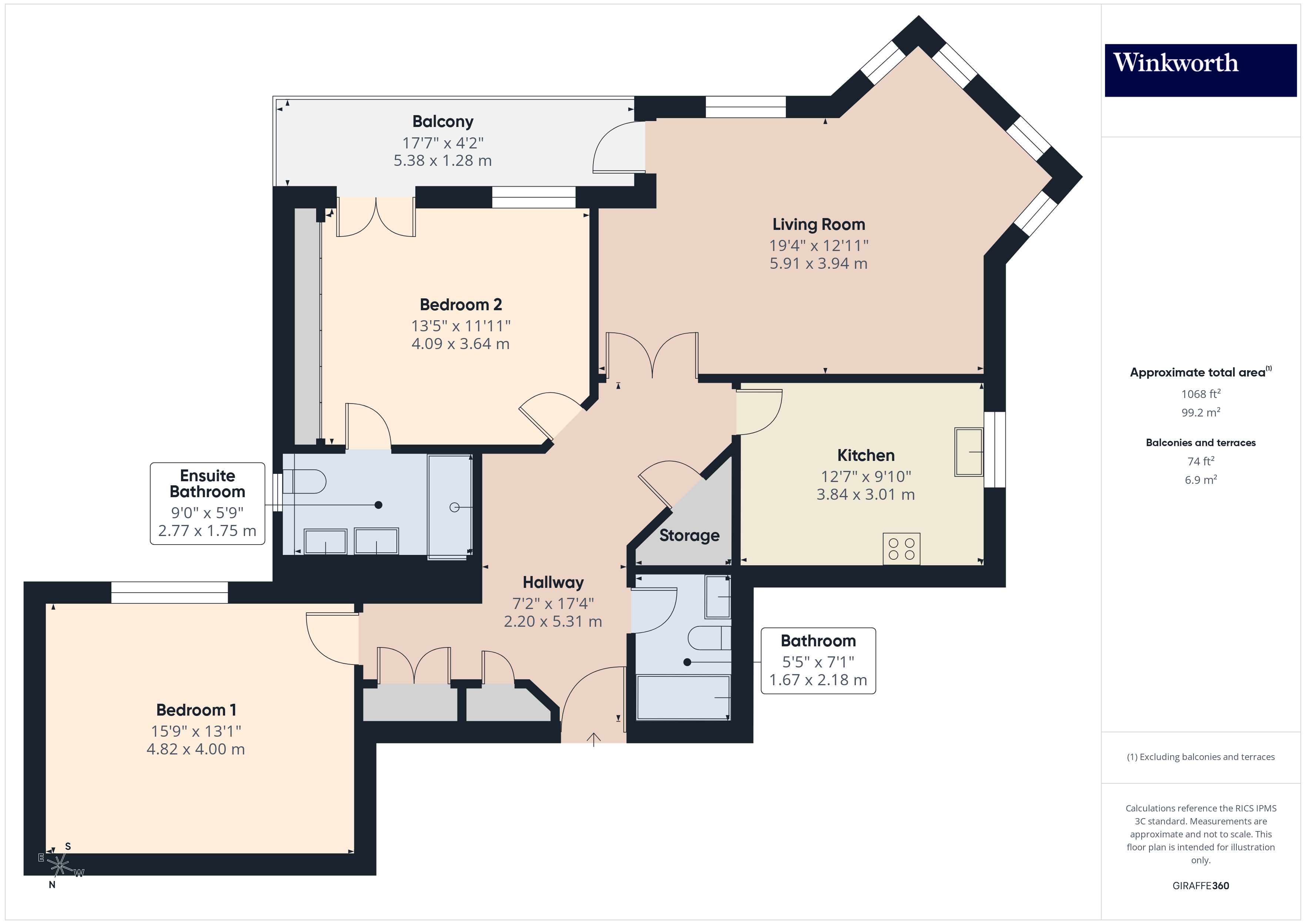 Flat 6, Dewlands Court, 2, Turnberry Close, London floorplan