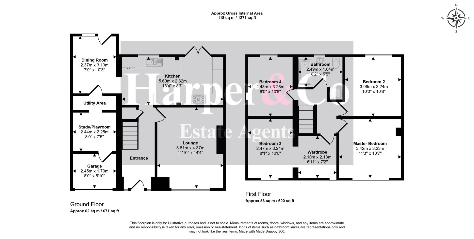 44, Stainton Road, Billingham floorplan