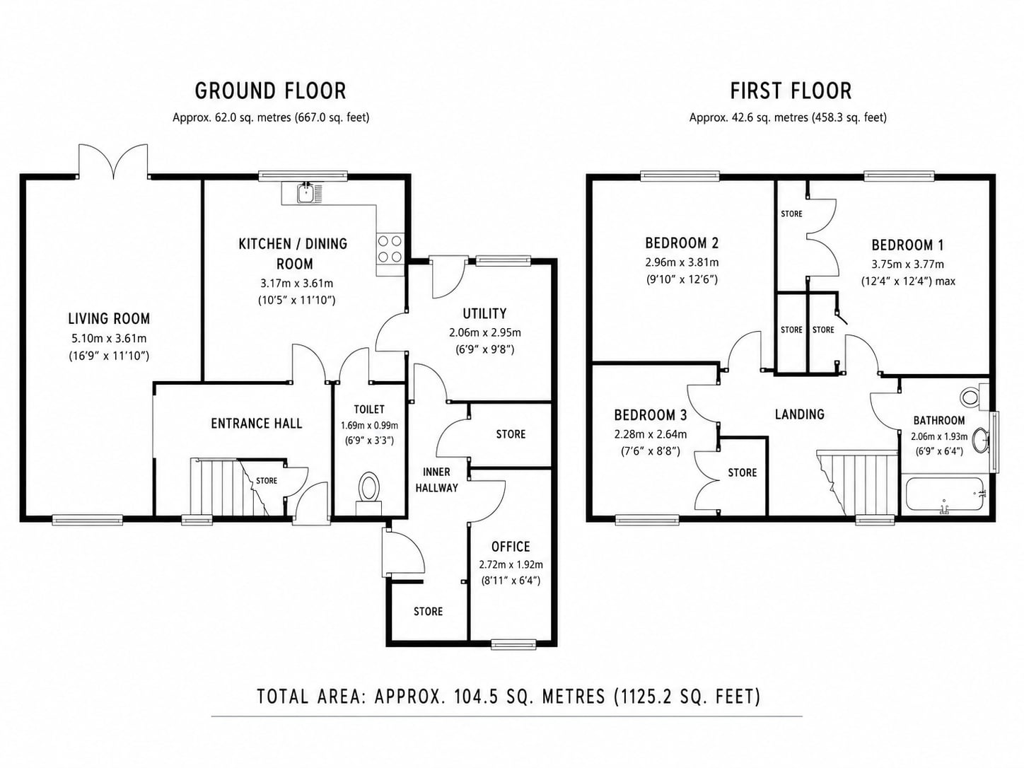 45, Cemetery Road, Laceby, DN37 floorplan