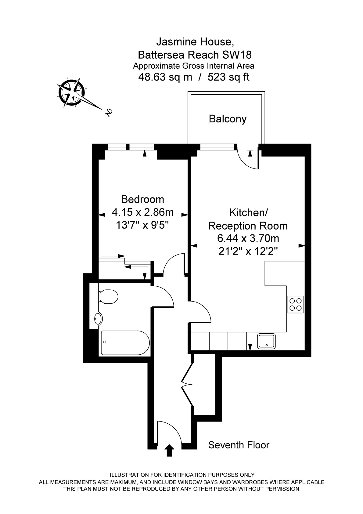 1 Bedrooms Flat to rent in Juniper Drive, London SW18