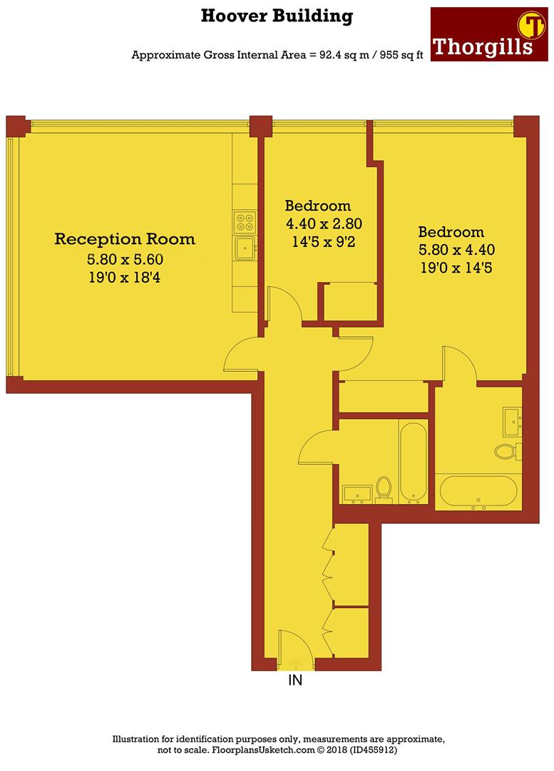 2 Bedrooms Flat for sale in Hoover Building, Perivale, London UB6