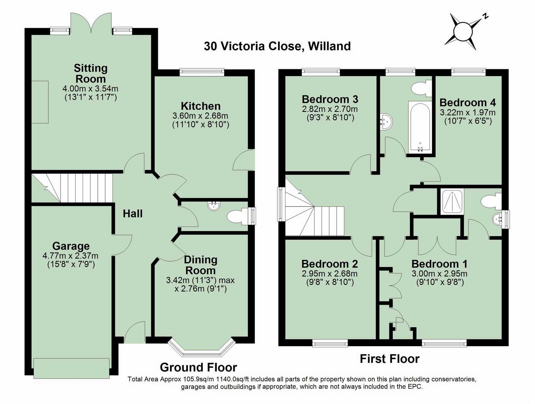 4 Bedrooms Detached house for sale in Victoria Close, Willand, Cullompton EX15