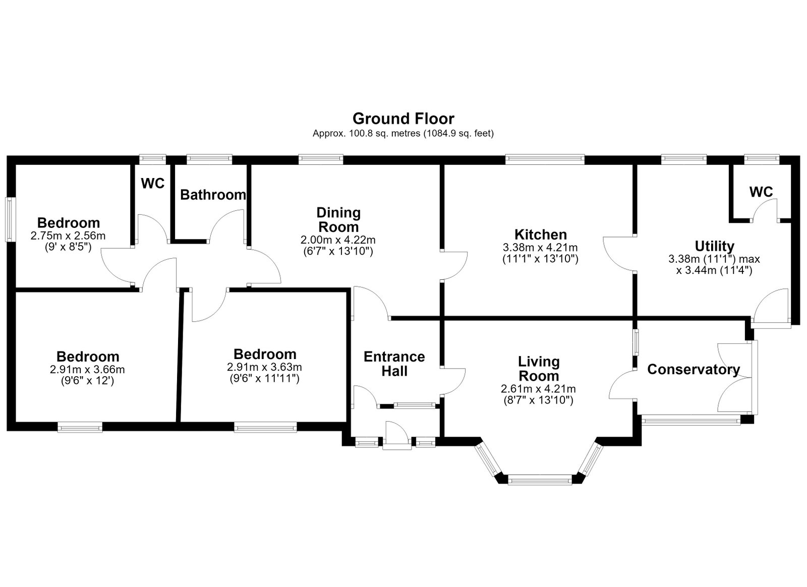 Cefn Road, Bridgend floorplan