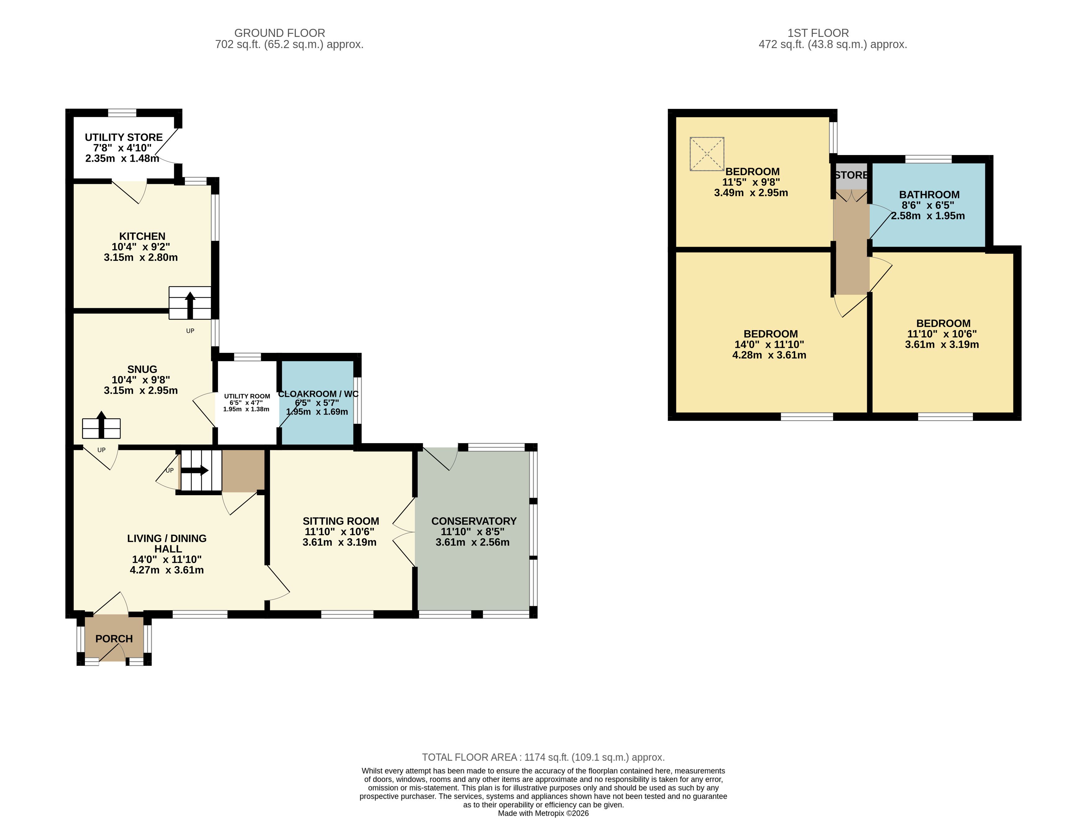 View Cottage, Main Road, Wensley floorplan
