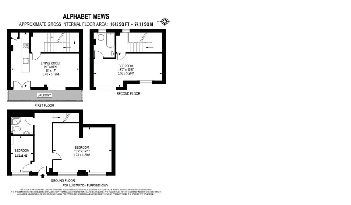 Unit 17, Alphabet Mews, 119-123 Hackford Walk, London floorplan