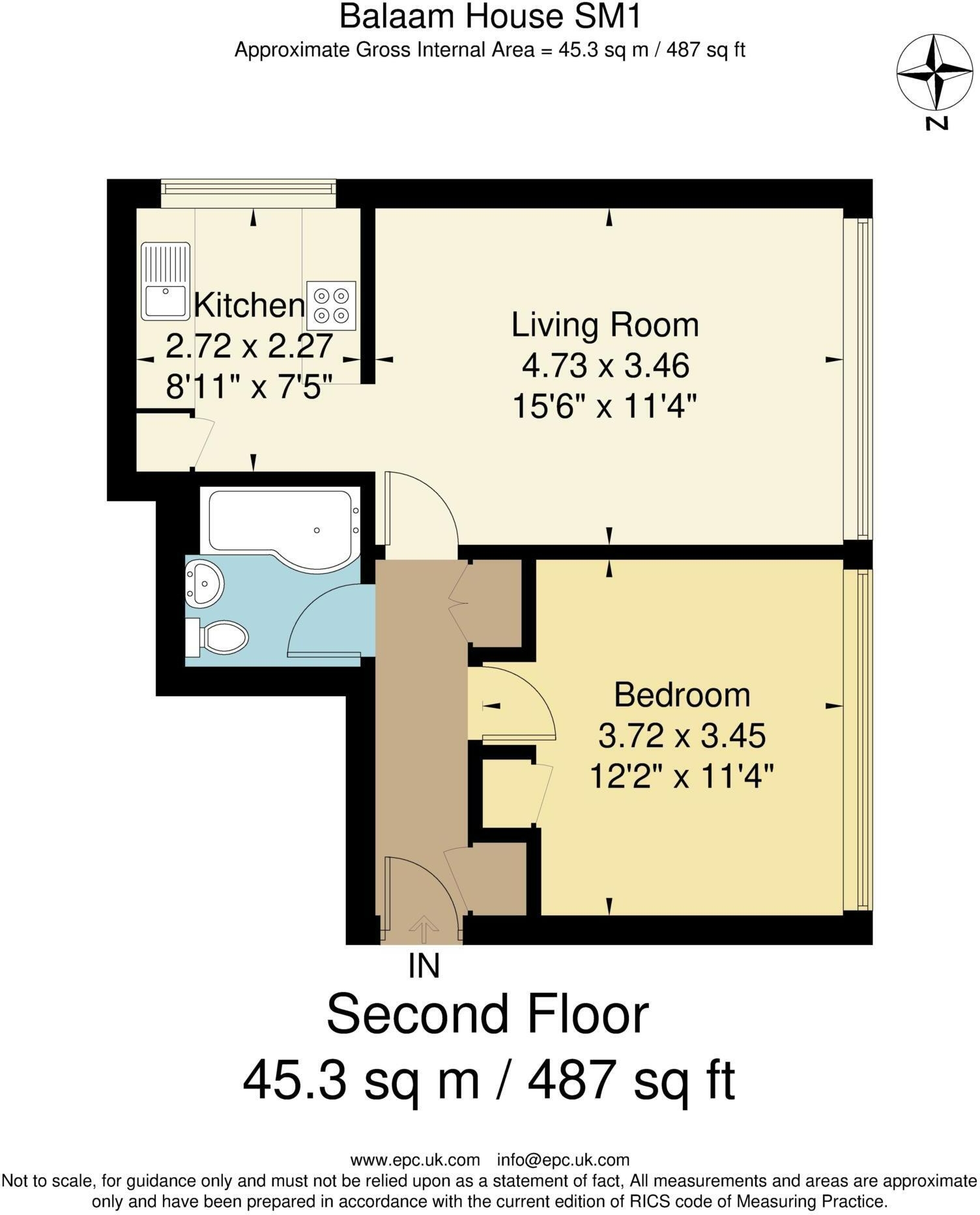 Flat 5 Balaam House, Collingwood Road, Greater London floorplan