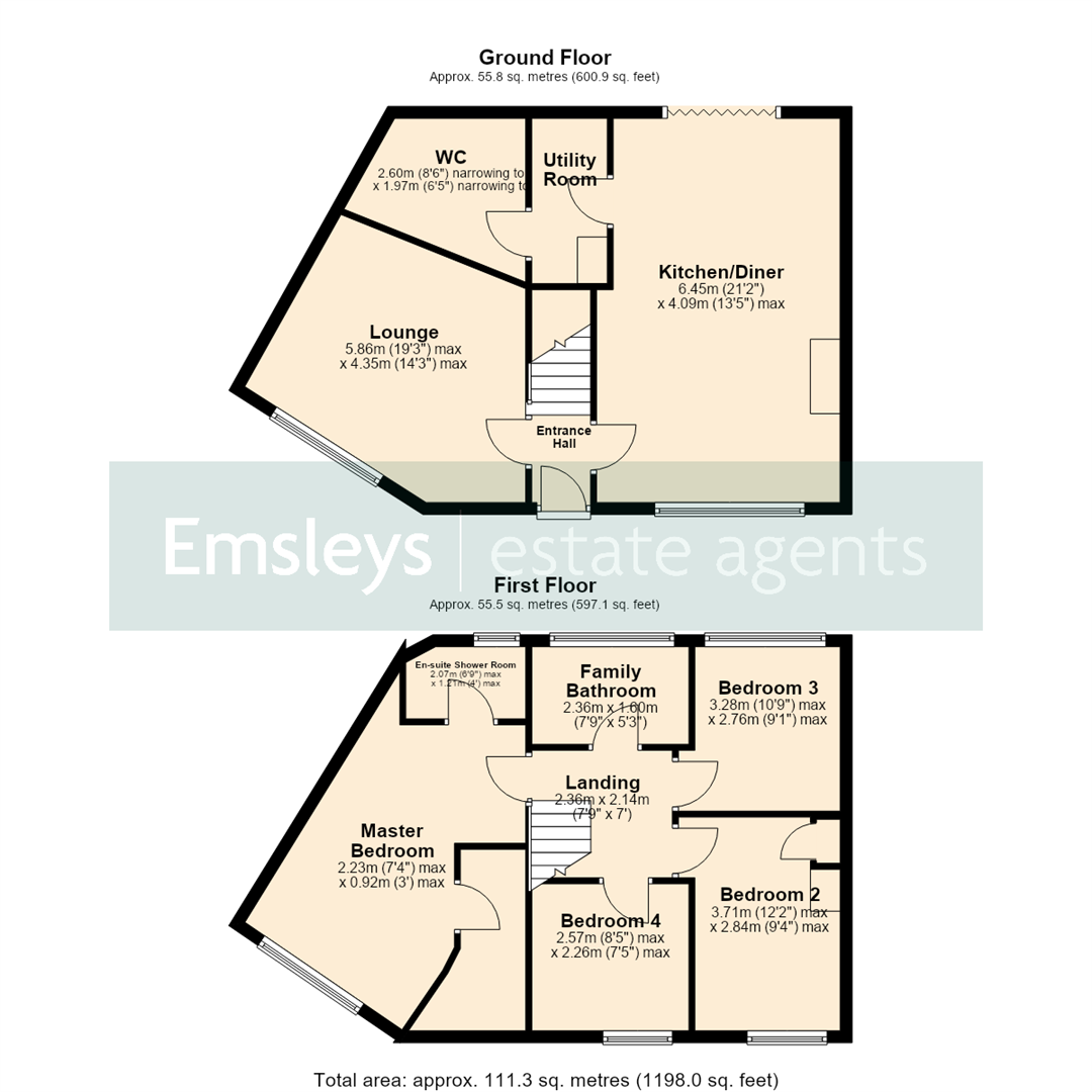 11, Windermere Drive, Leeds floorplan