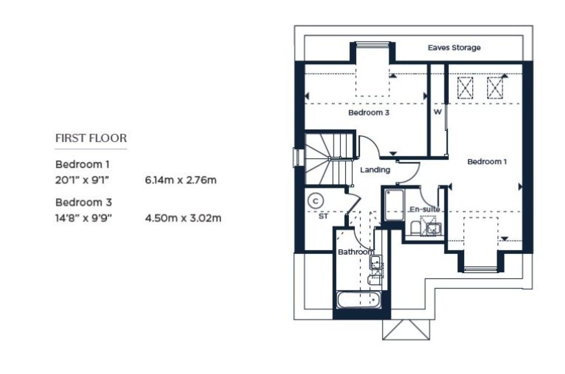 Plot 12, The Heather, Moor Hall Park, Battle floorplan