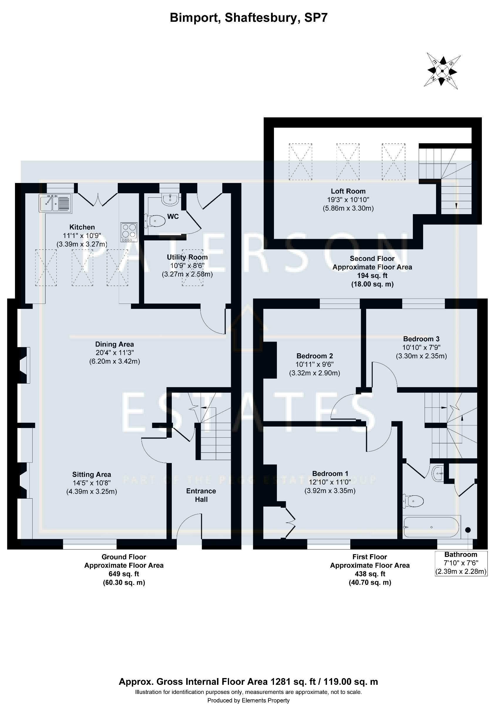 16 Bimport, Shaftesbury floorplan