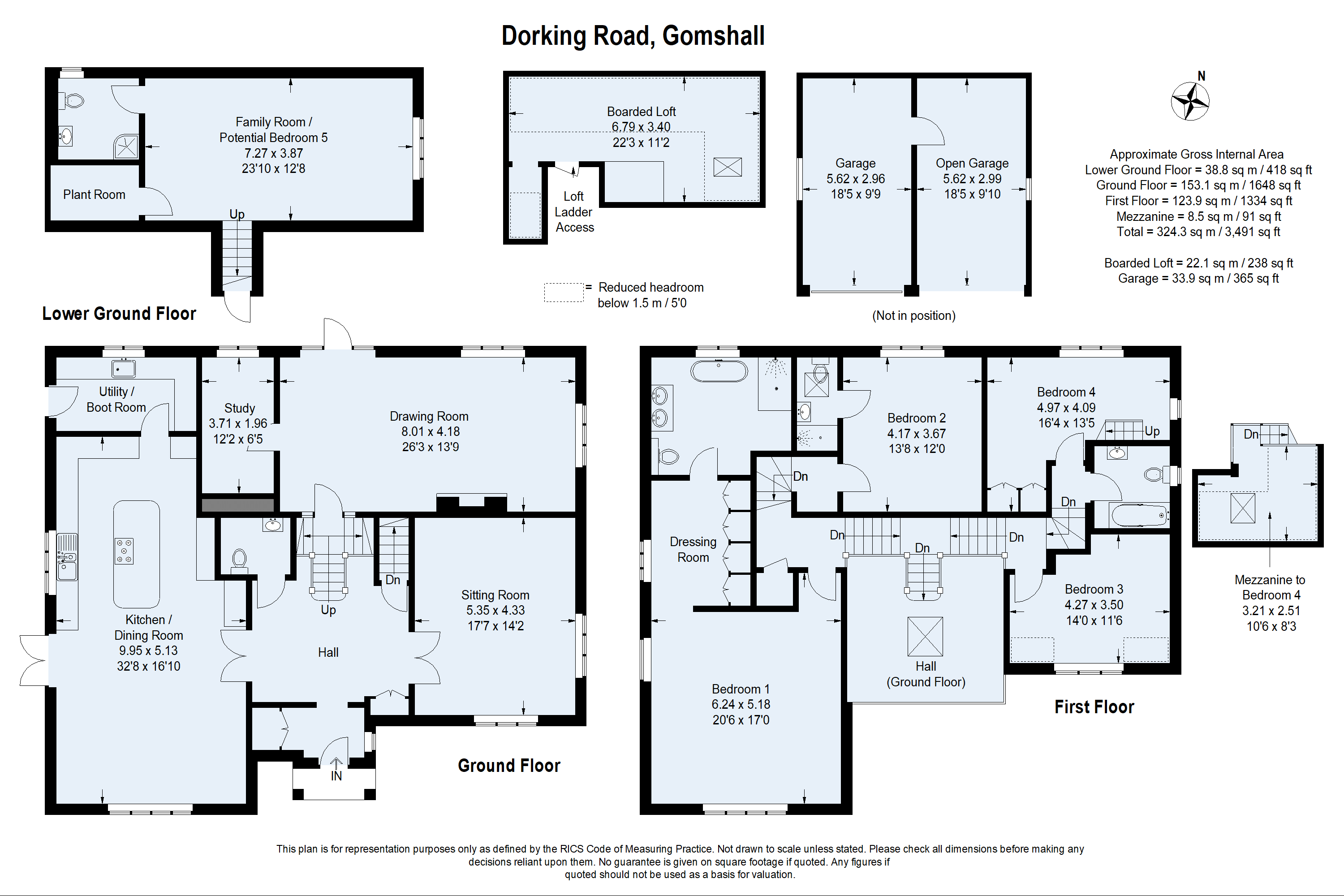 Oak Lodge,, Dorking Road, Guildford floorplan