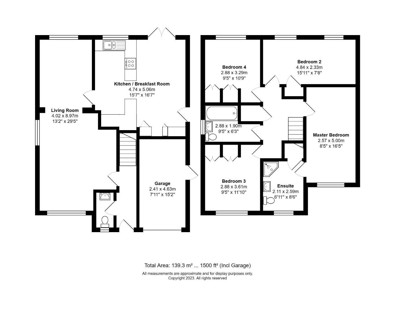1, Walmer Close, Horsham floorplan