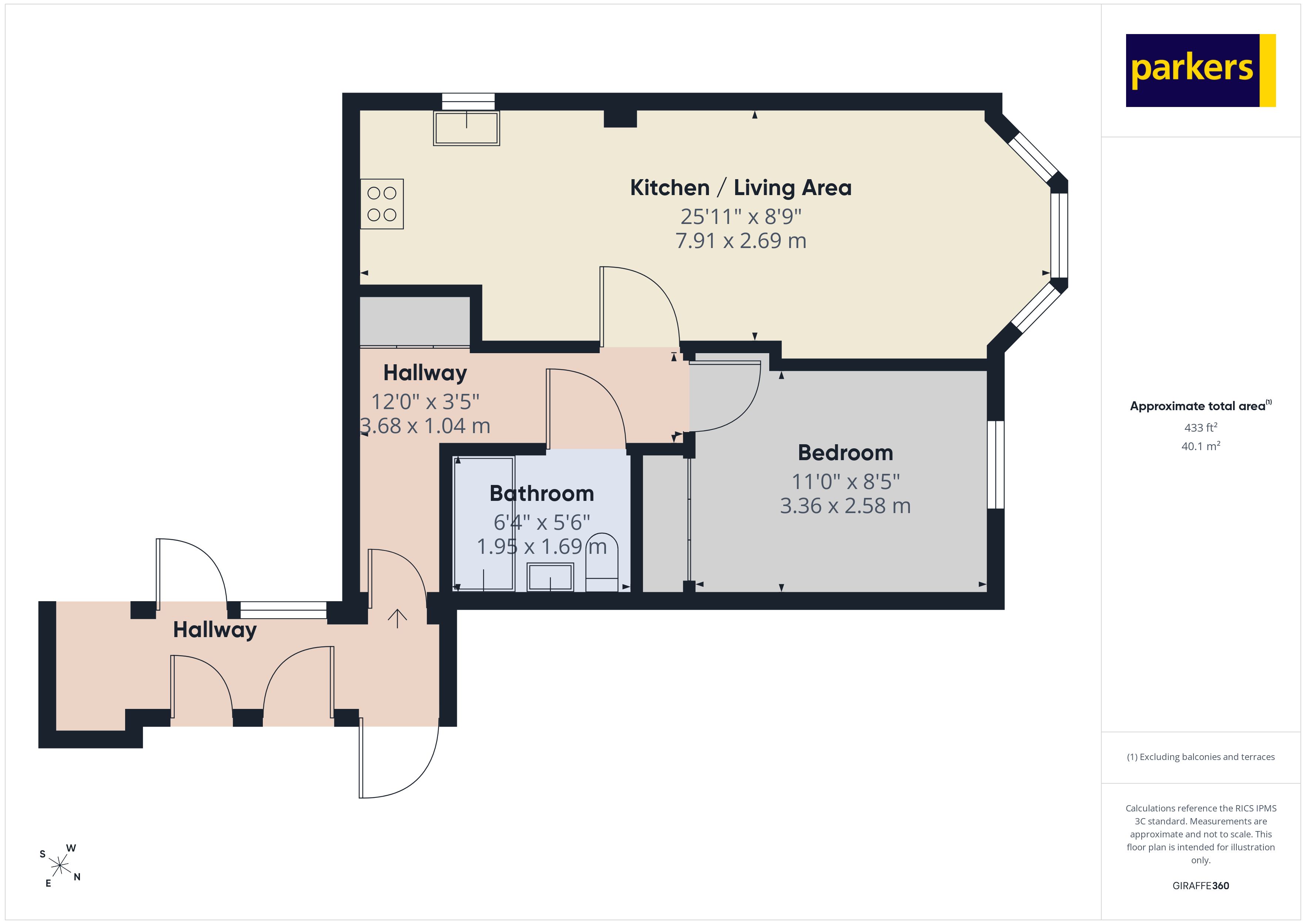 Flat 1, Stoneleigh Court,, The Green, Reading floorplan