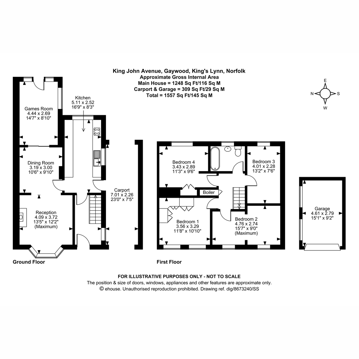 22, King John Avenue, King's Lynn floorplan