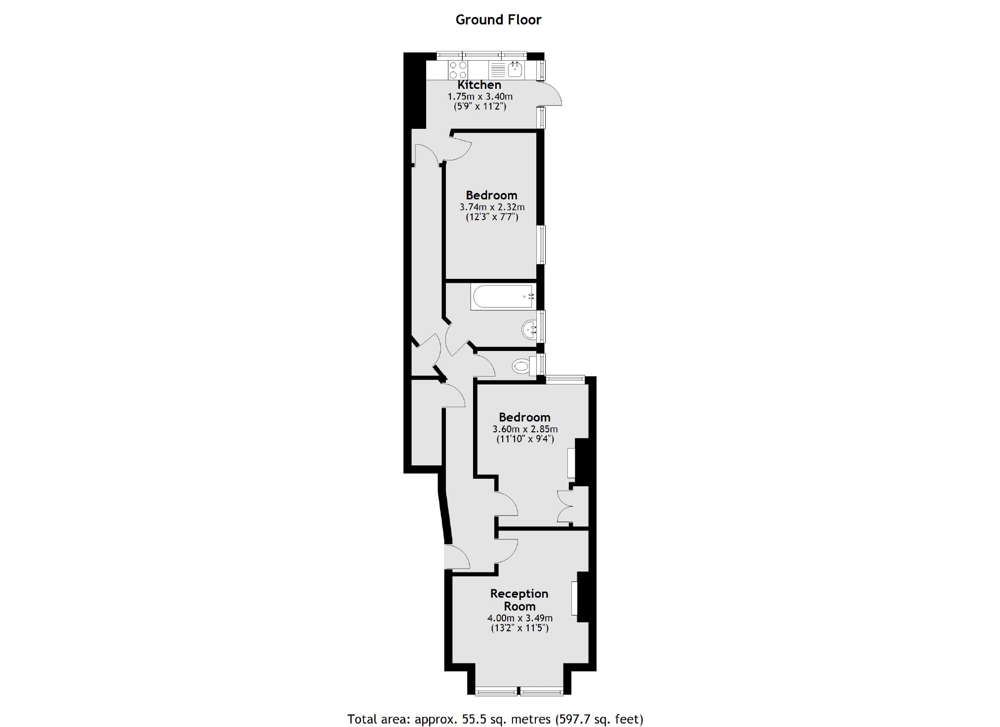 GFF, 80, Bollo Lane, London floorplan