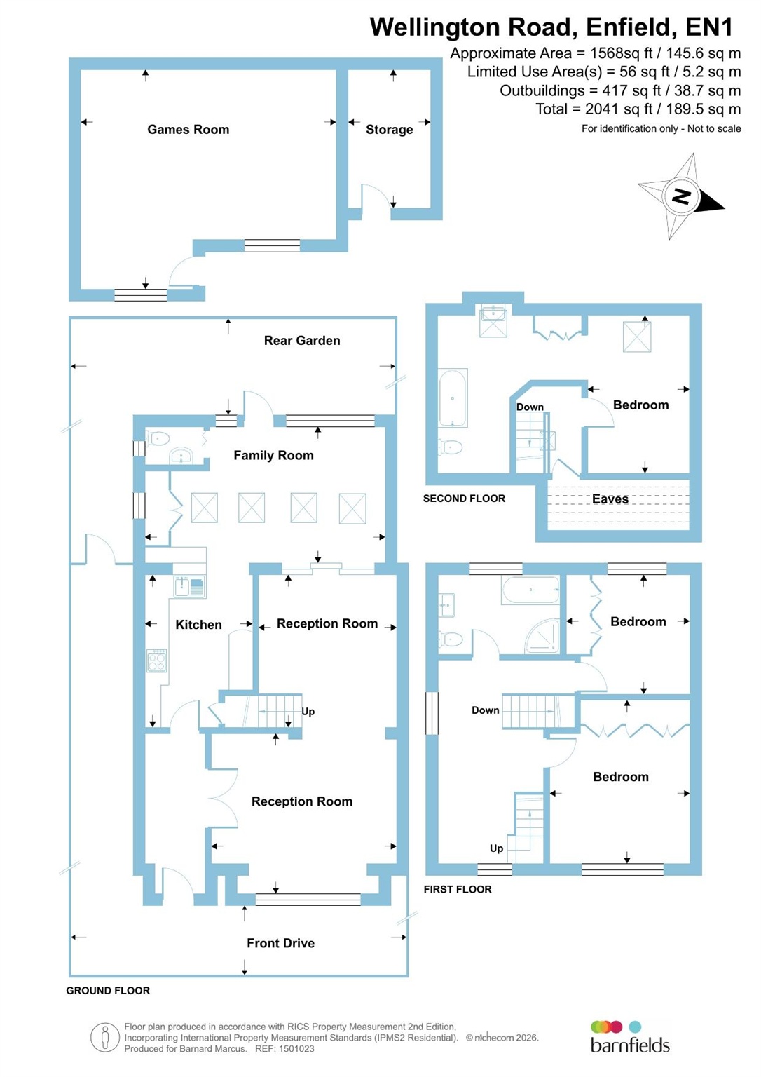 126, Wellington Road, Enfield floorplan