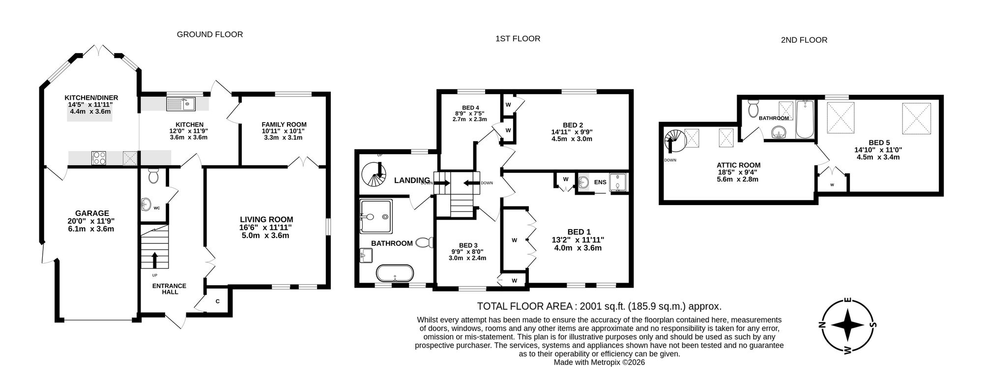 5 Apsley Grove, Altrincham floorplan