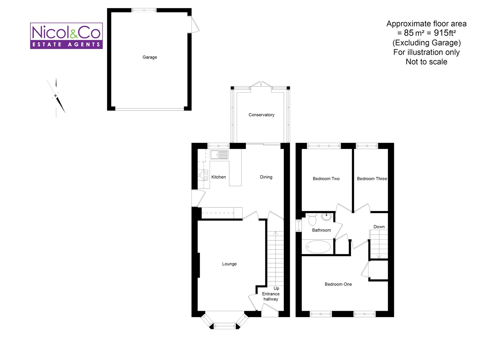 3 Bedrooms Parking/garage for sale in Wharfedale Crescent, Droitwich, Worcestershire WR9