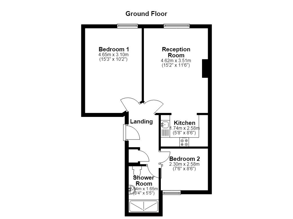 Apartment 4, 47, West Cliff, Preston floorplan