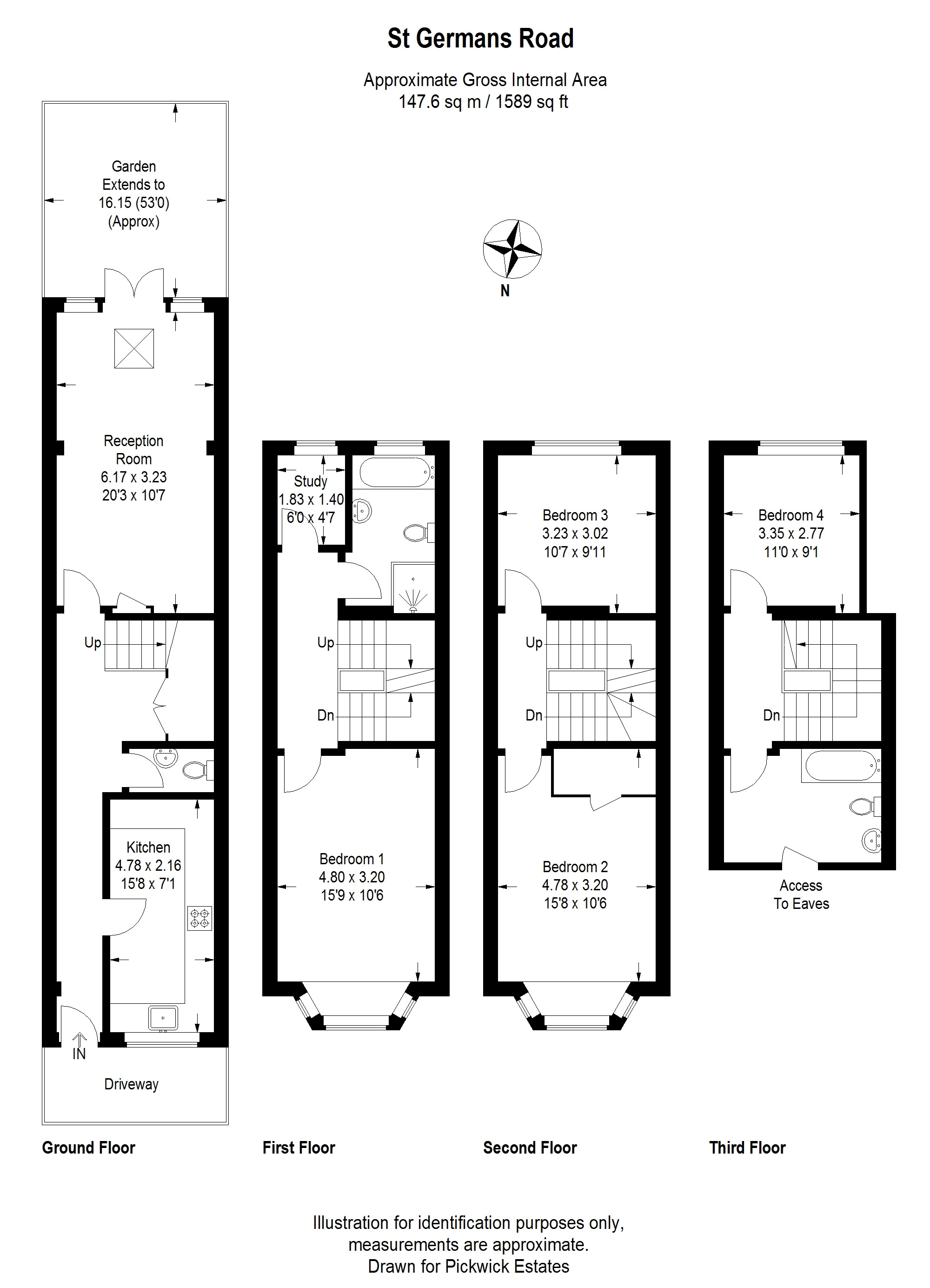 58, St. Germans Road, London floorplan