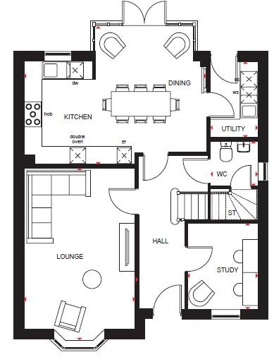 The Holden, Plot 2, Clevedon Lane, Peterborough floorplan