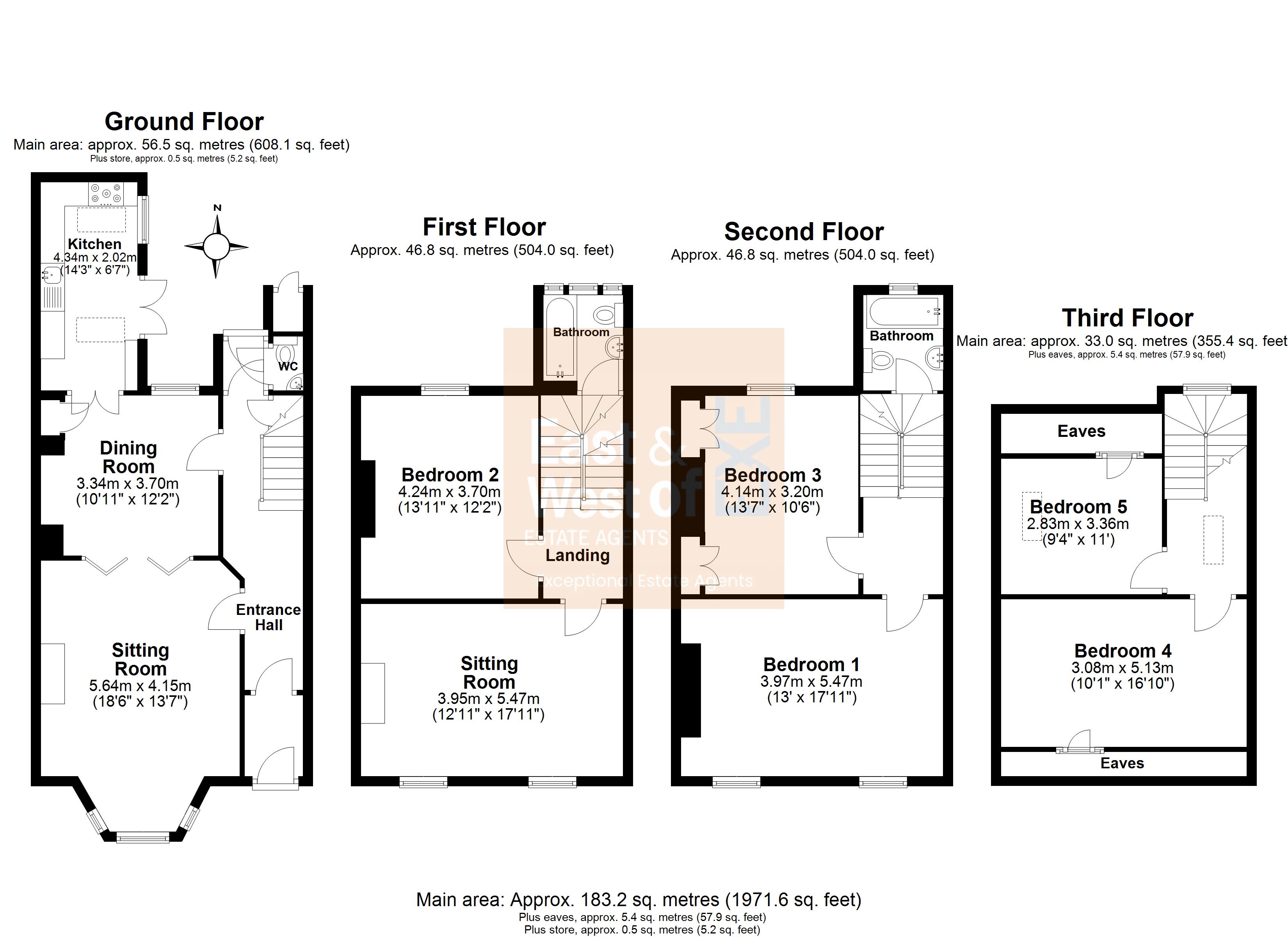 11, New North Road, Exeter floorplan