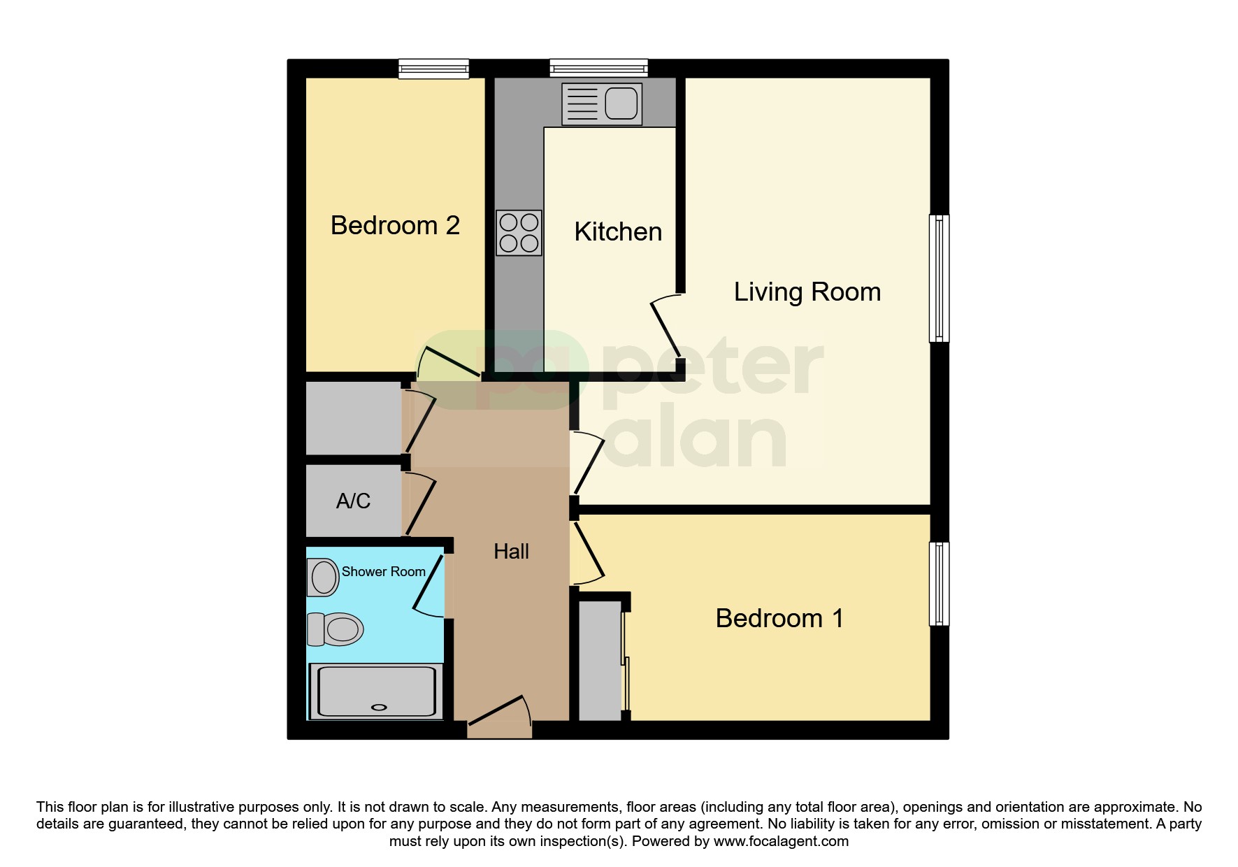 Flat 8, Kingsmead Court, Monnow Street, Monmouth floorplan