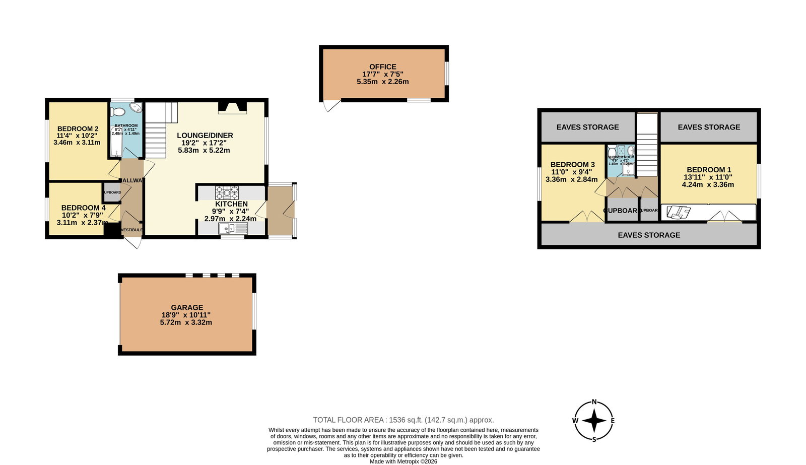 74, Dunraven Drive, Plymouth floorplan