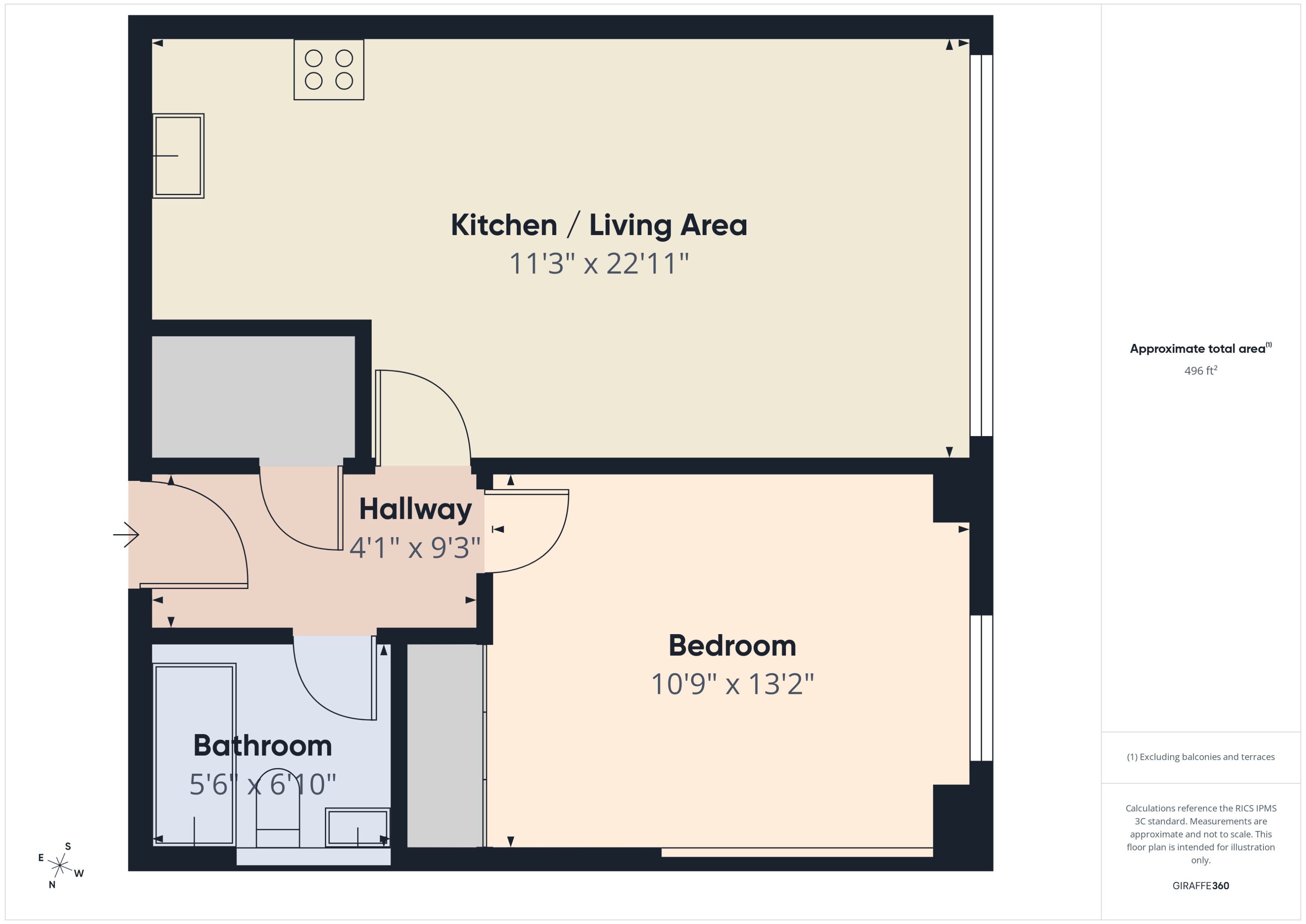 126, 10, The Quadrant  Summer Hill Street, Birmingham floorplan
