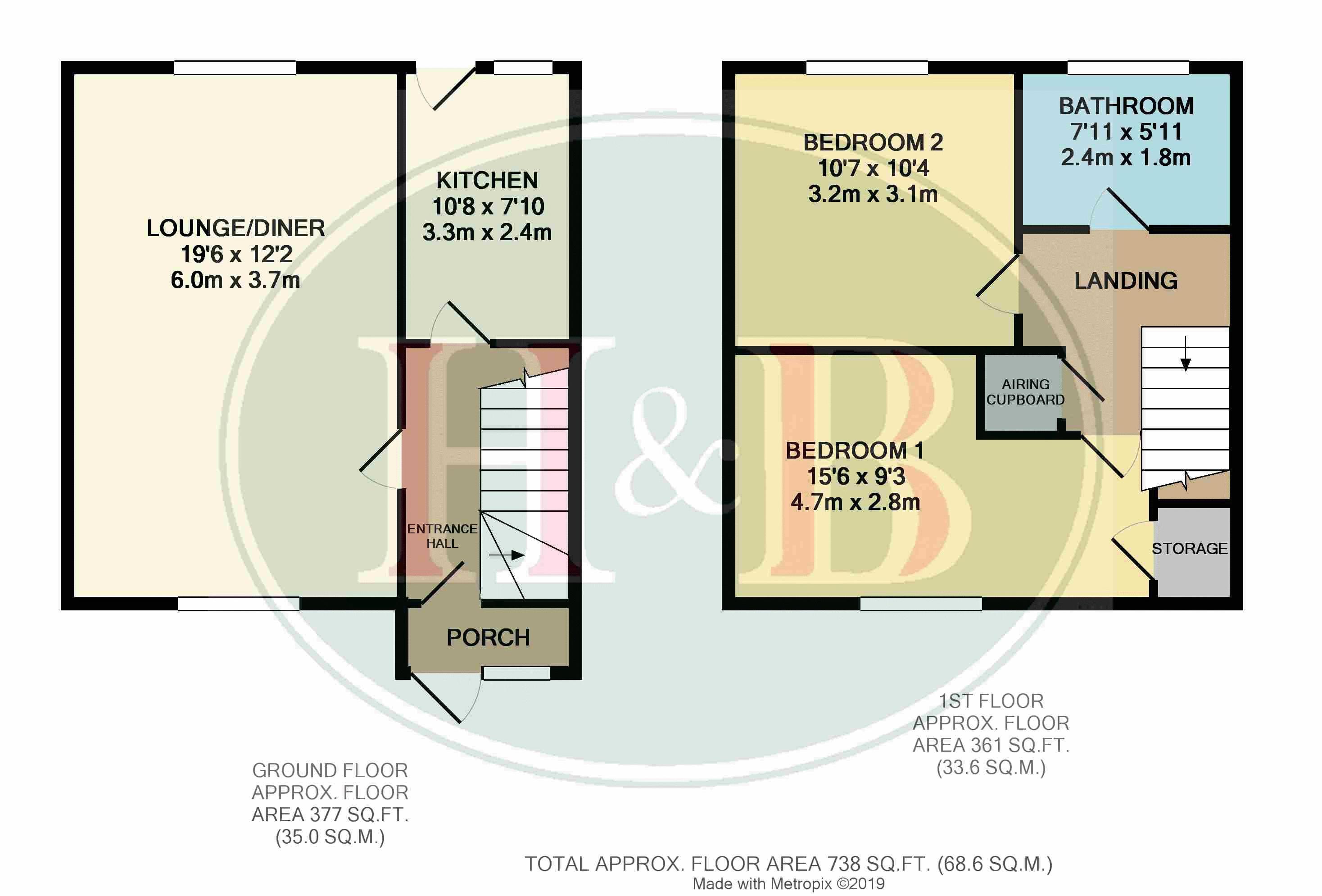 2 Bedrooms Terraced house for sale in East Park, Old Harlow, Essex CM17