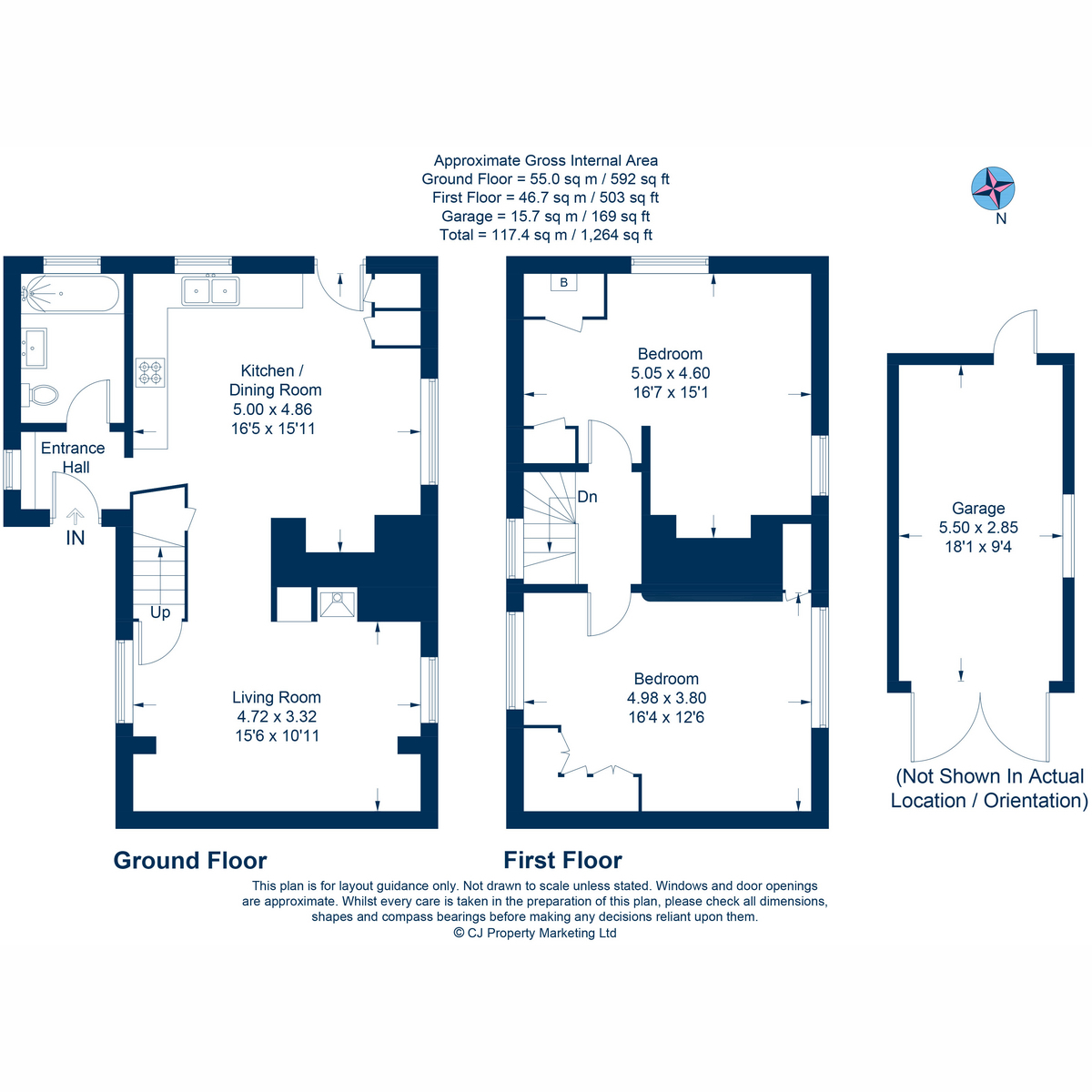 2 Rectory Cottages, Lydalls Road, Didcot floorplan