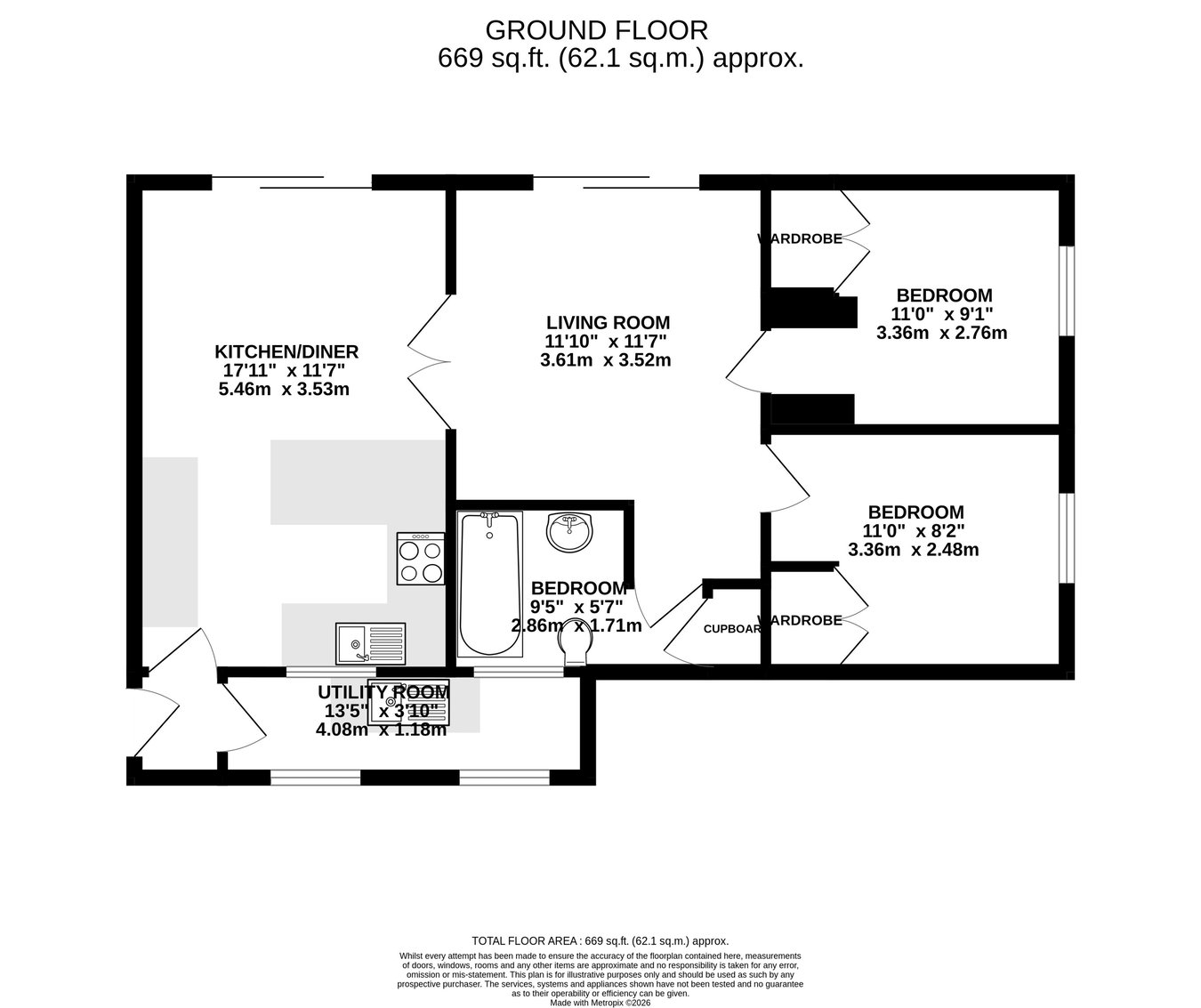 12 Bishops Court, Hay Road, Brecon floorplan