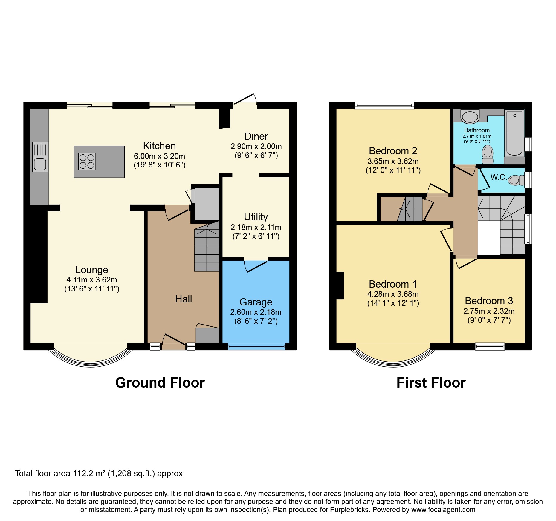 15, Walton Avenue, Morecambe floorplan